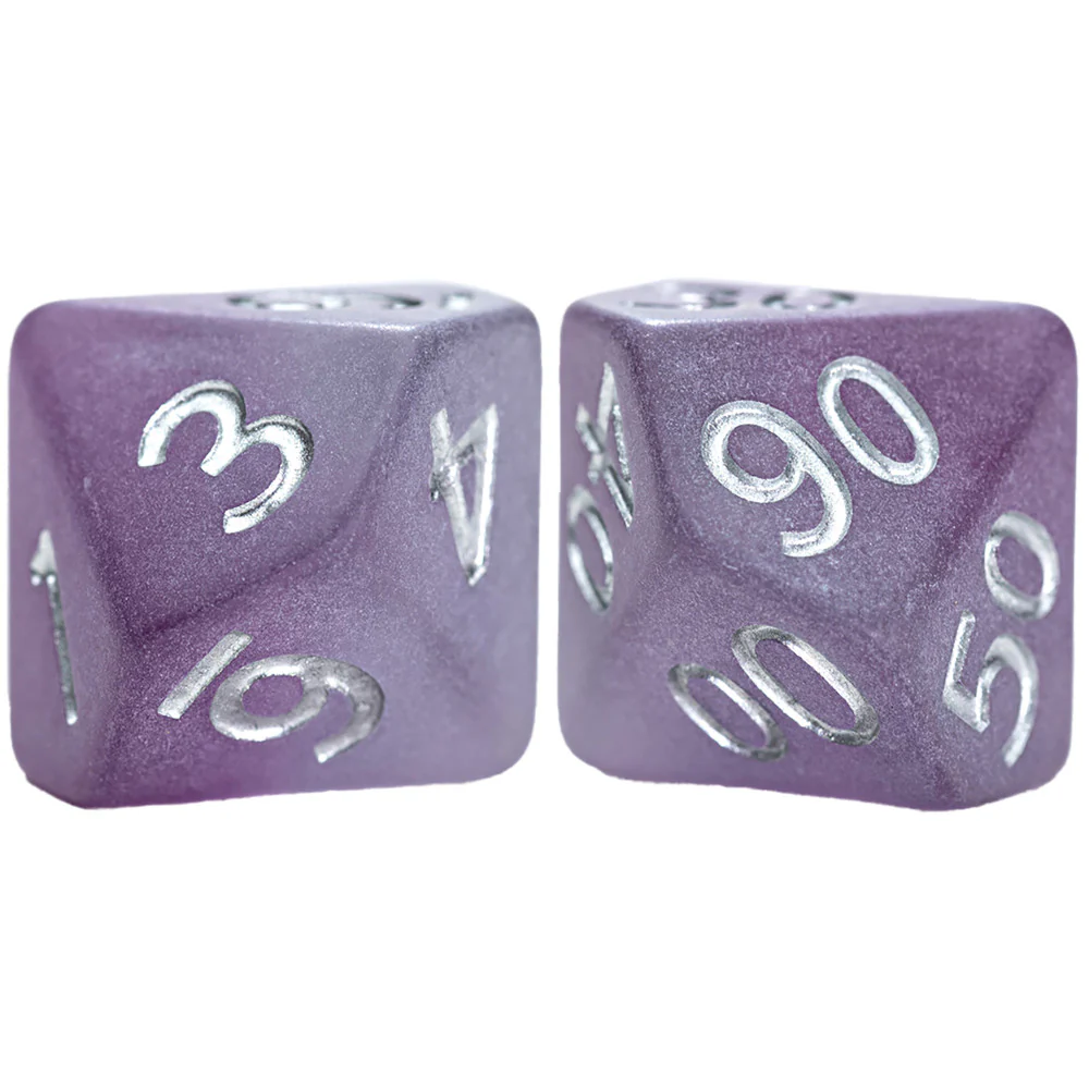 Gate Keeper Games Sea Glass Dice: The Black Pearl - 7pc RPG Set