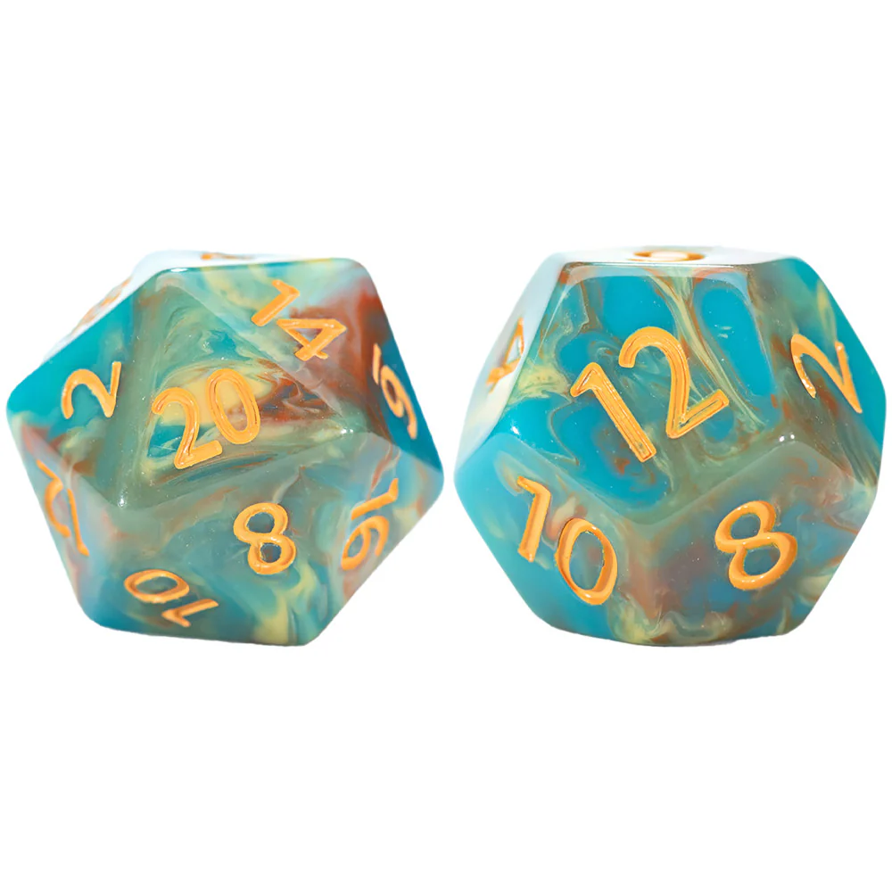 Gate Keeper Games Van Gogh Dice: Self Portrait - 7pc RPG Set - Image 2