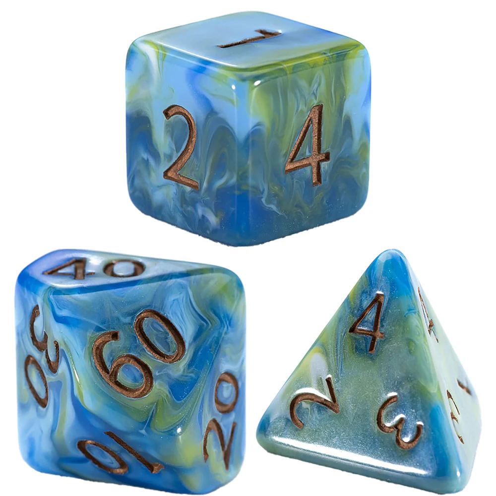 Gate Keeper Games & Dice: Van Gogh Dice: Starry Night - 7pc - Image 3