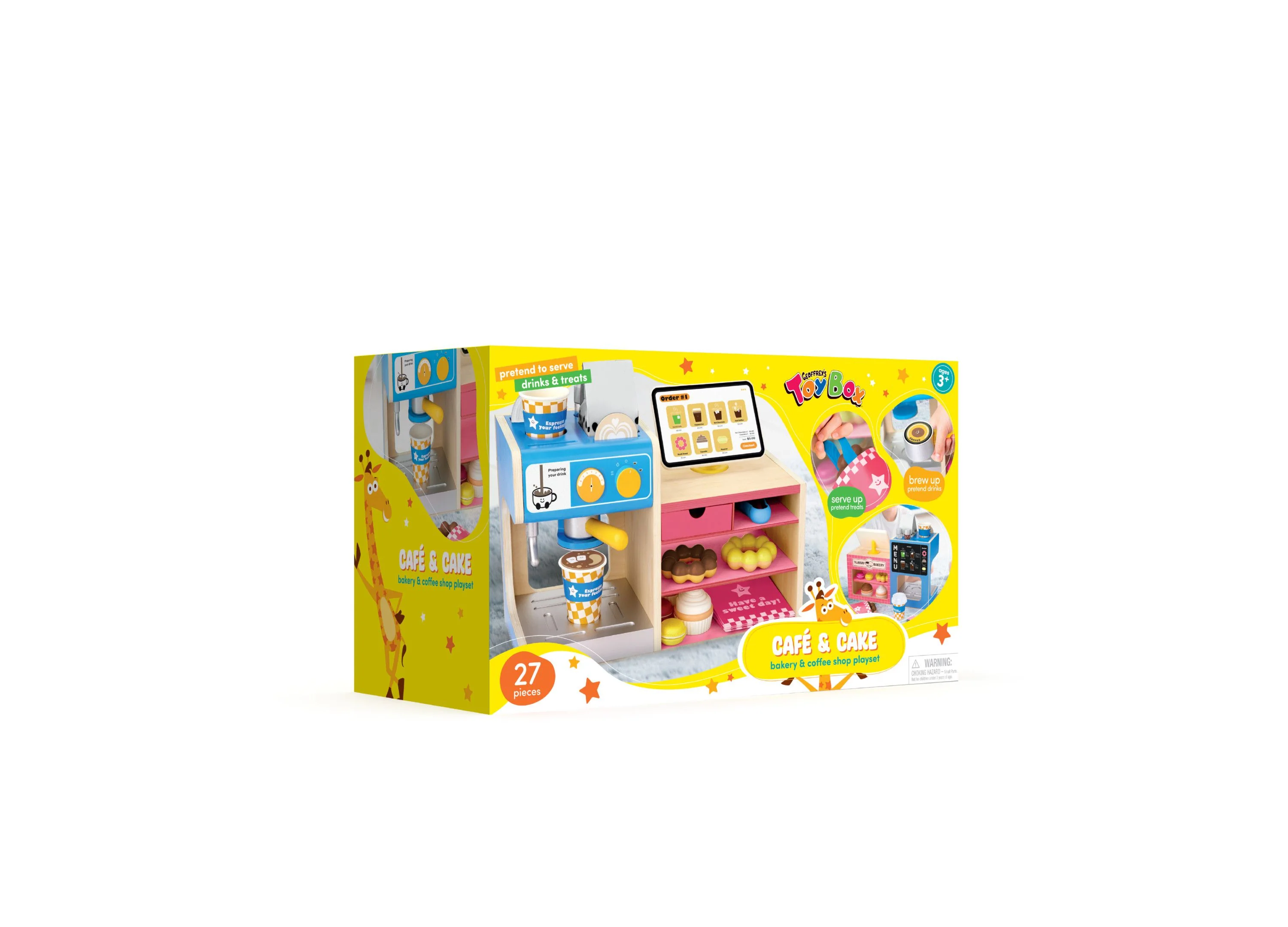 Geoffrey's Toy Box Cafe Cake Bakery Coffee Shop Playset - Image 7