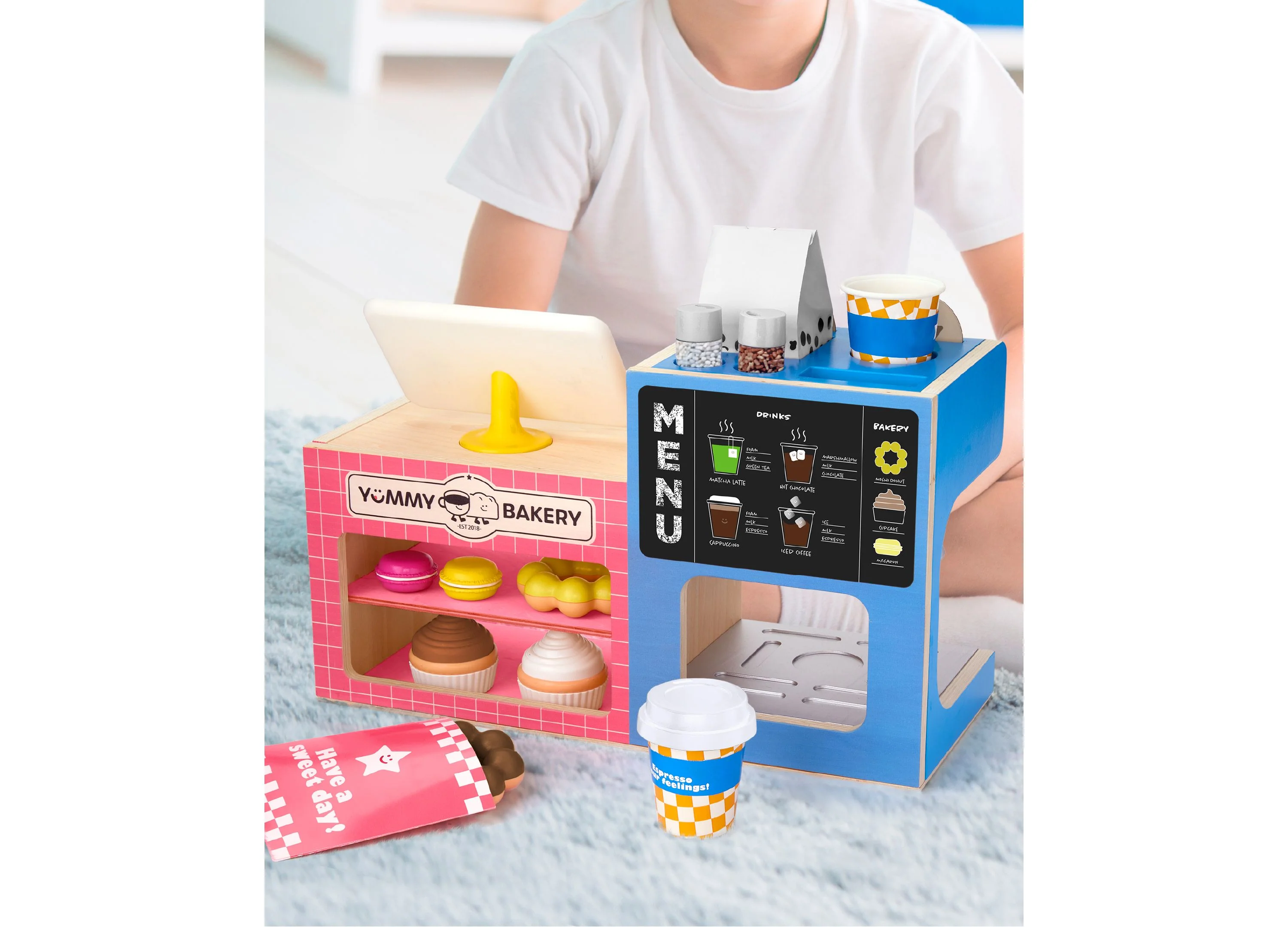 Geoffrey's Toy Box Cafe Cake Bakery Coffee Shop Playset - Image 8