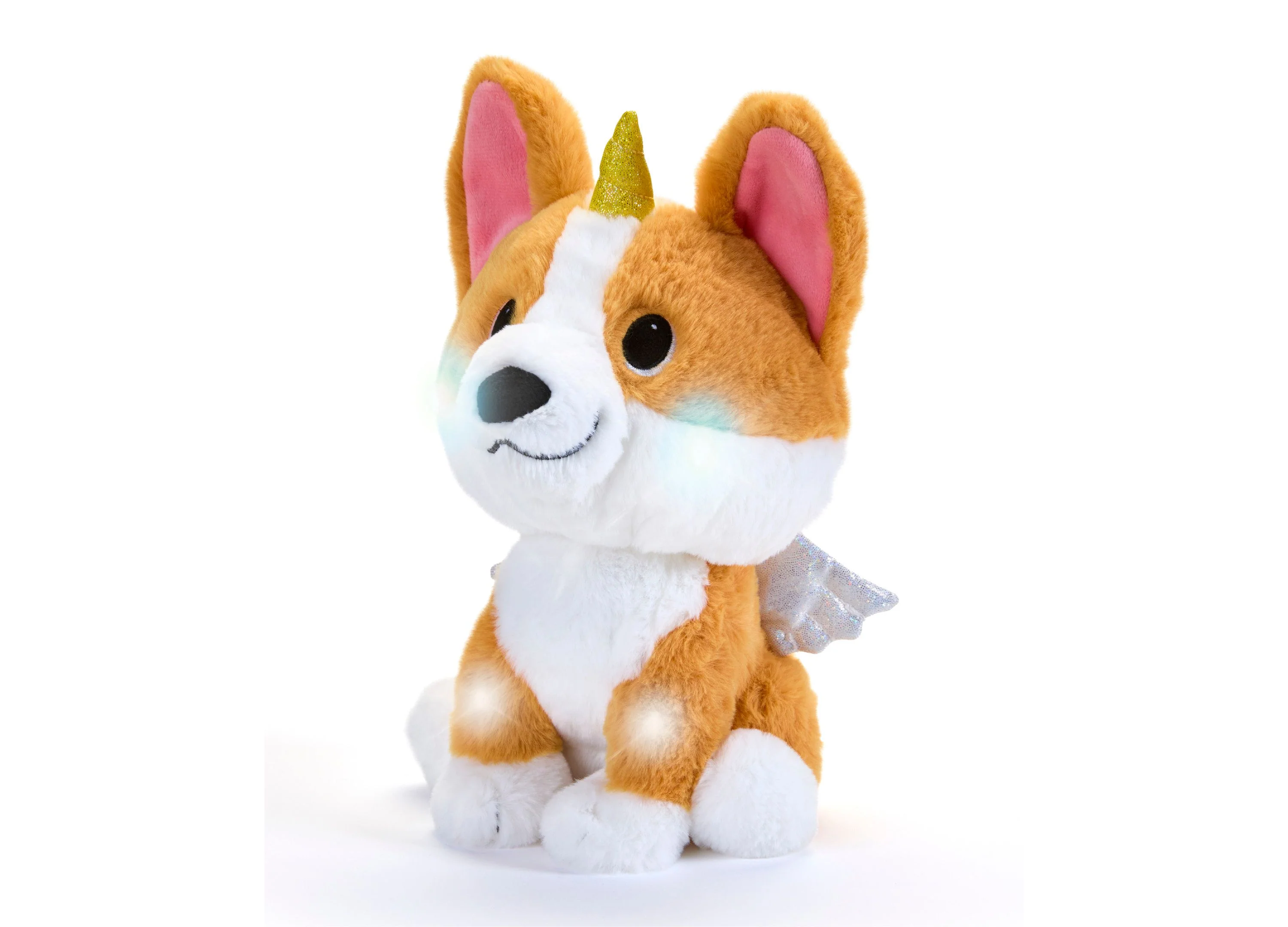 Geoffrey's Toy Box Star Brights 10" Fairy Corgi LED Plush Toy - Image 5