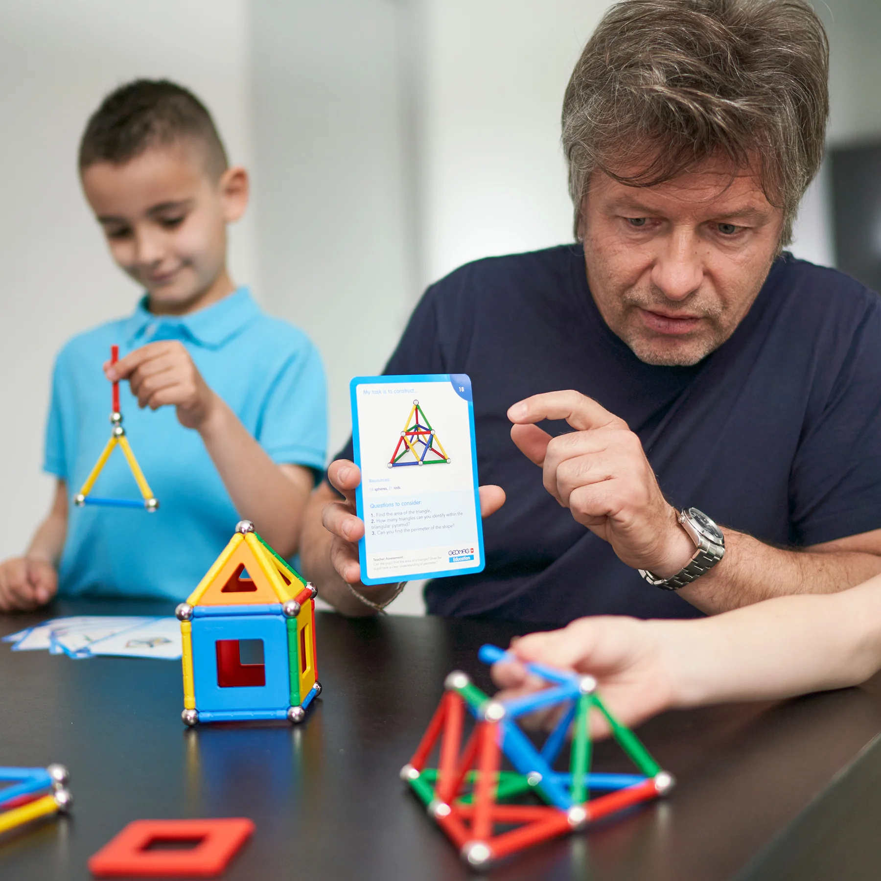 Geomag Geometry Lab Recycled Set - STEM Educational Toy - 244 Pieces - Image 7