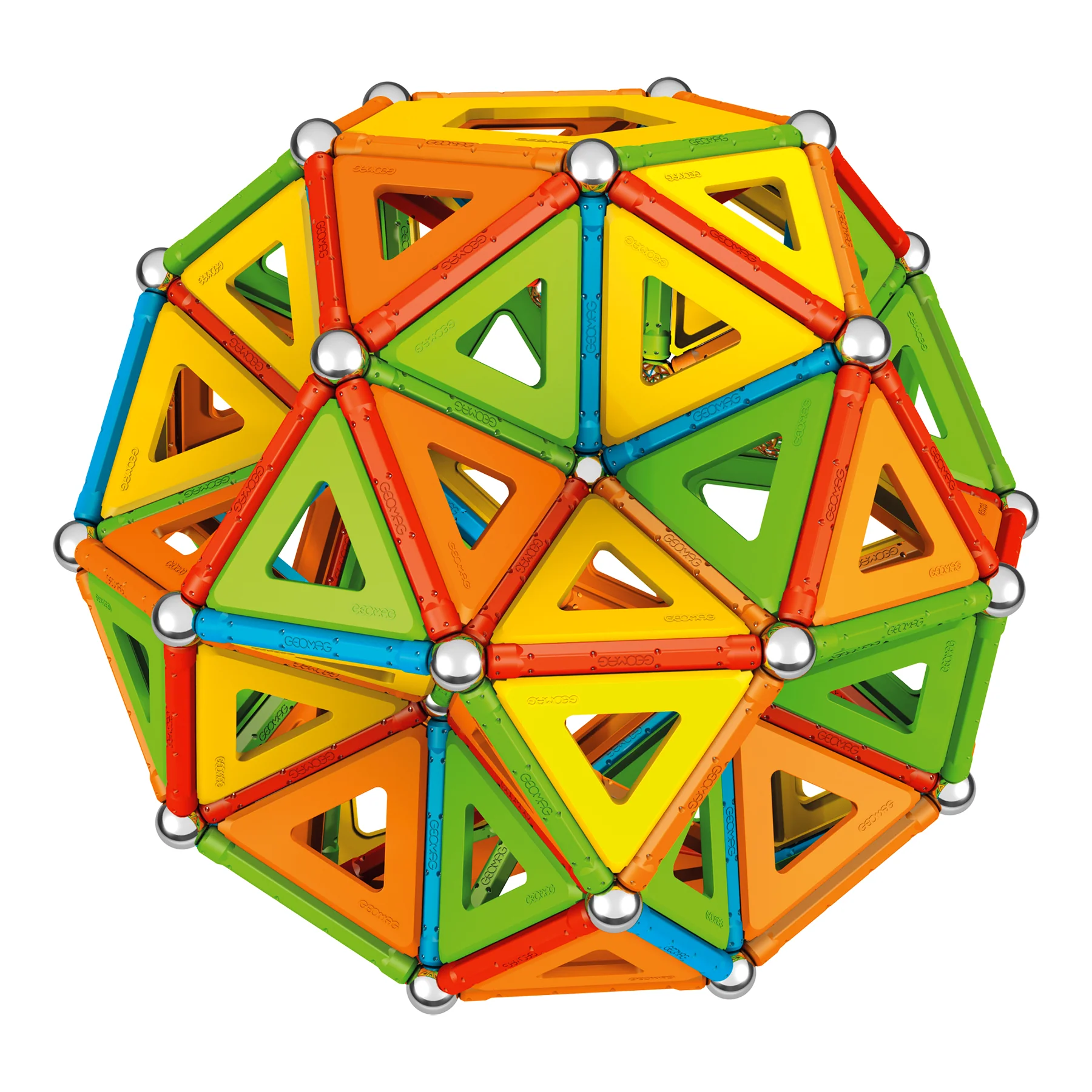 Geomag MASTERBOX Supercolor Recycled Magnetic Building Set - 388 Pieces - Image 8