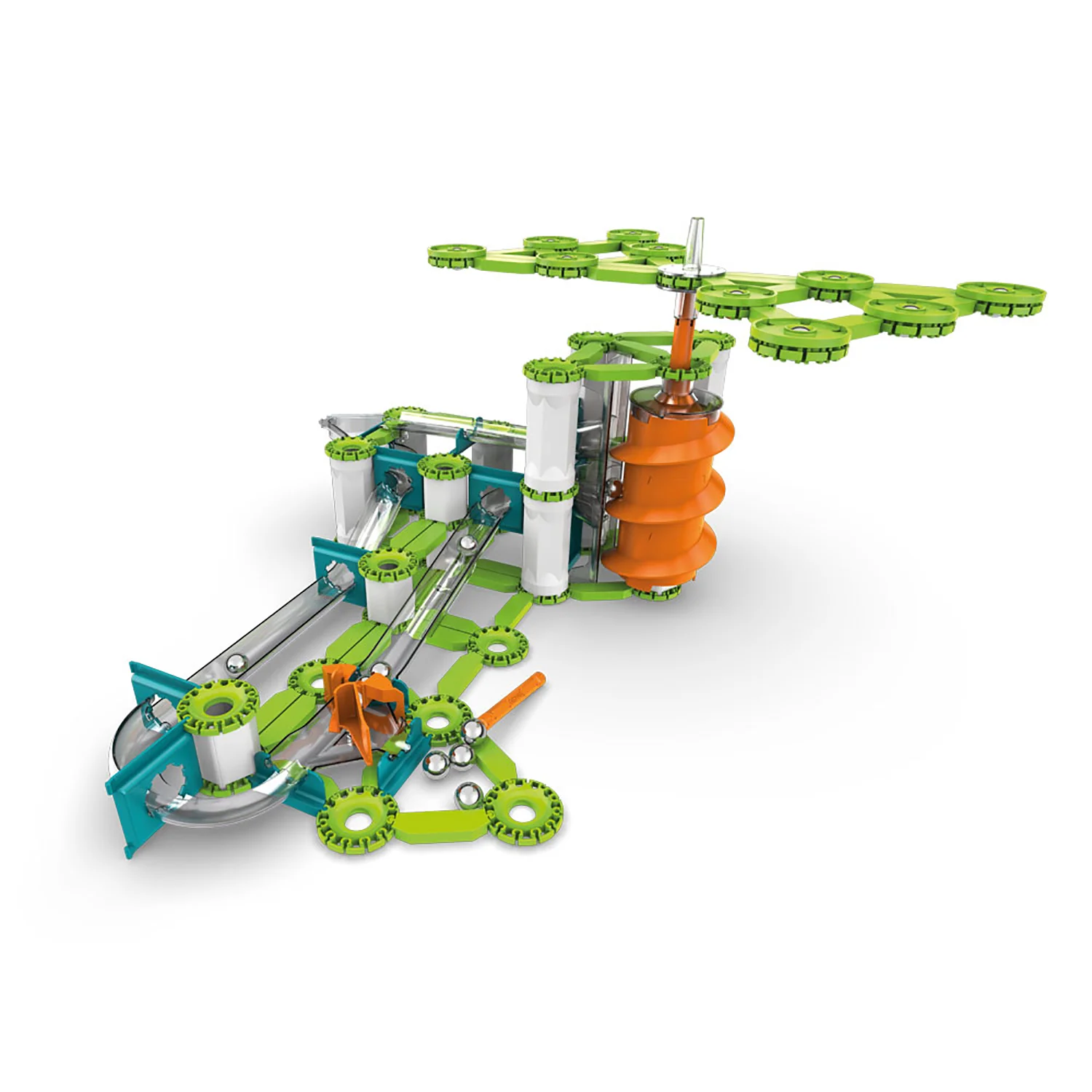 Geomag Mechanics Gravity 130-Piece Recycled Construction Set - Loops & Turns - Image 4