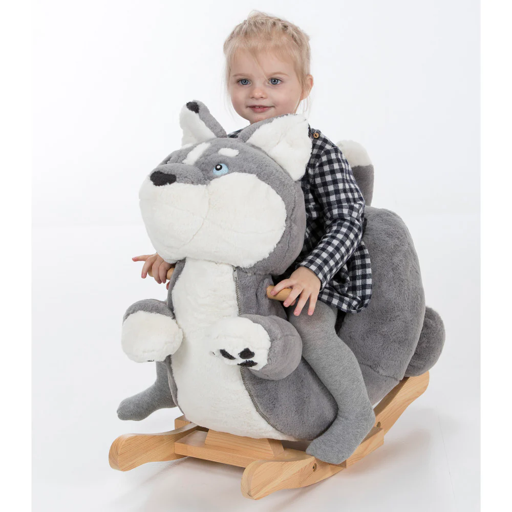 Gerardo's Toys Little Rockers - Plush Wolf Rocking Toy - Image 4