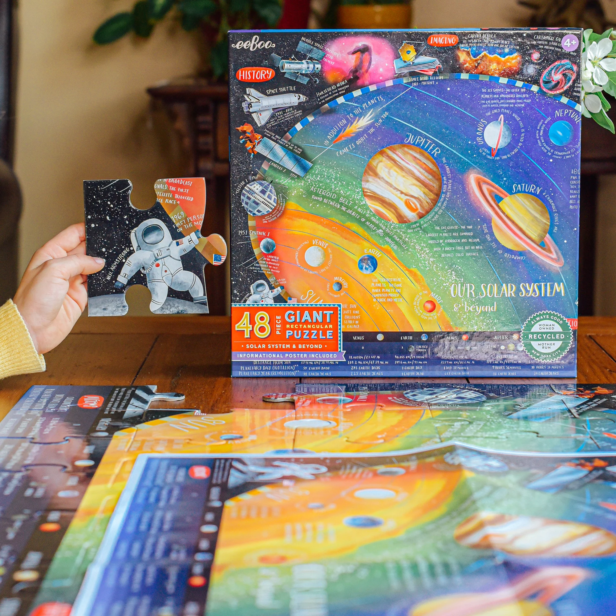 eeBoo Galactic Exploration Giant Floor Puzzle - 48 pc - Image 4
