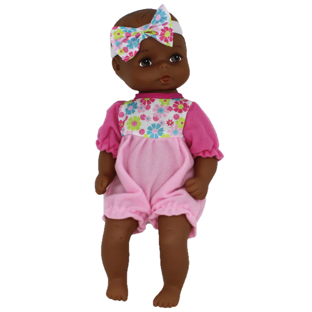 Goldberger 11 inch Baby's First Classic Softina Doll - Pink Floral Jumper - Image 2