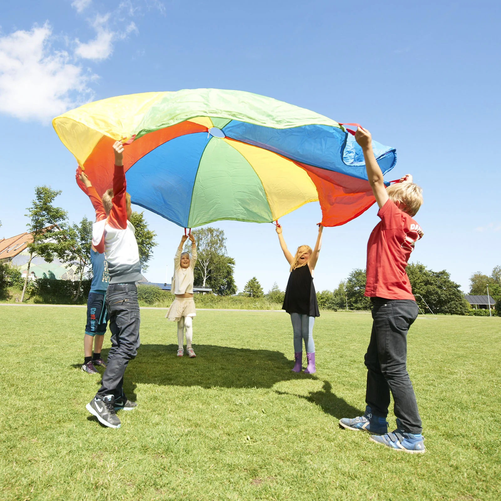 GONGE 12' Multi-Size Outdoor Play Parachute for Kids - Image 2
