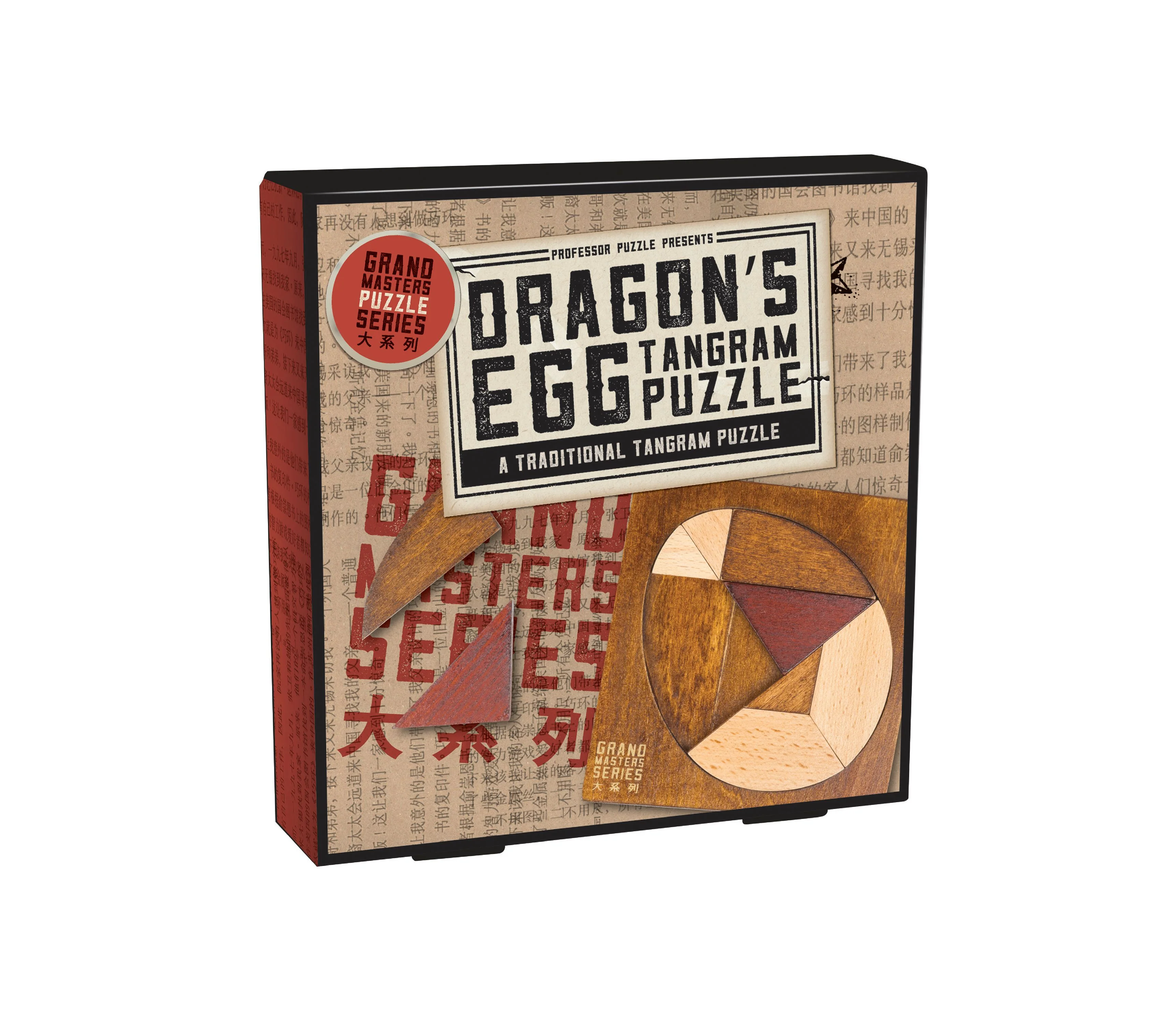 Professor Puzzle Grand Masters Dragons Egg Wooden Tangram Puzzle