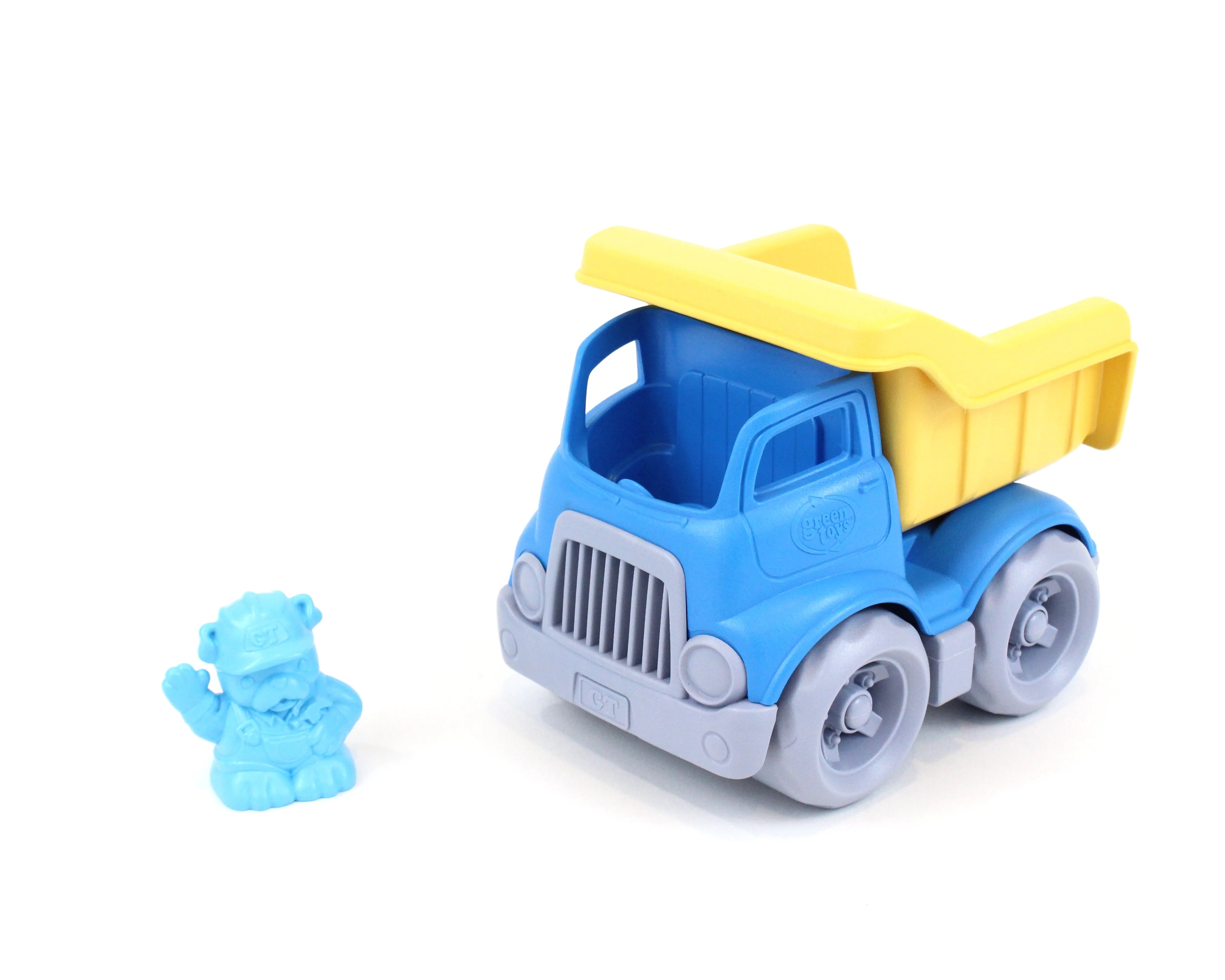 Green Toys Eco-Friendly Dump Truck for Toddlers - Blue/Yellow - Image 2