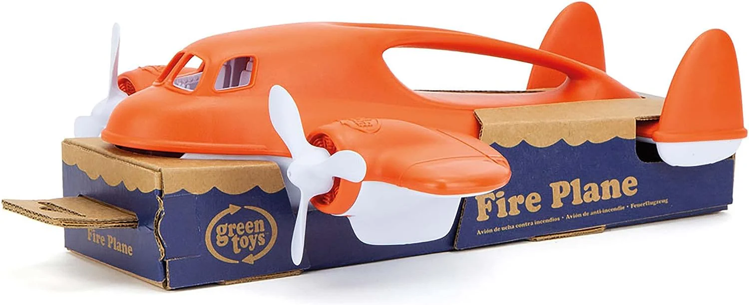 Green Toys Eco-Friendly Fire Plane - Safe, Dishwasher Safe, Recycled Plastic - Image 3