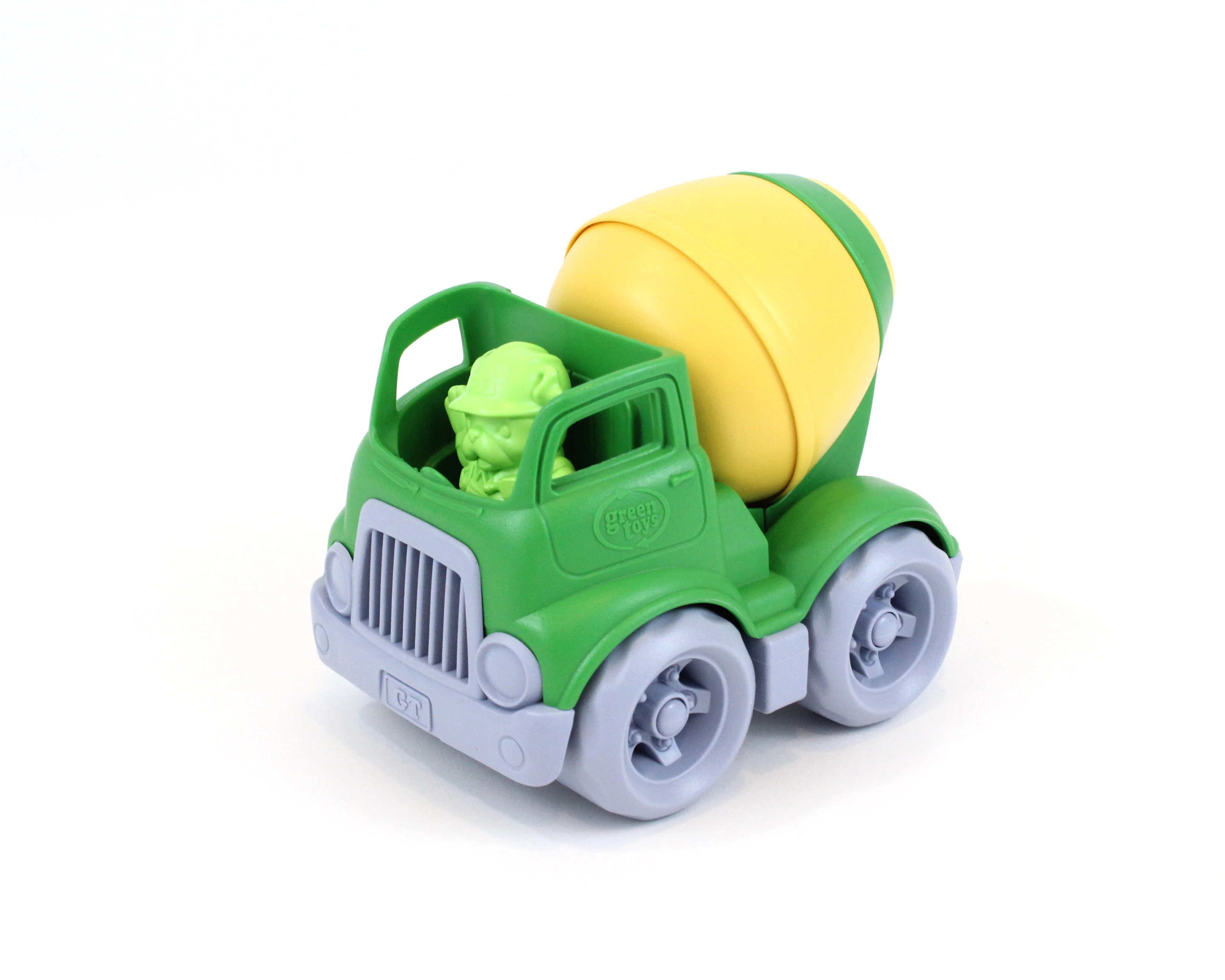 Green Toys Eco-Friendly Mixer Construction Truck - Green/Yellow