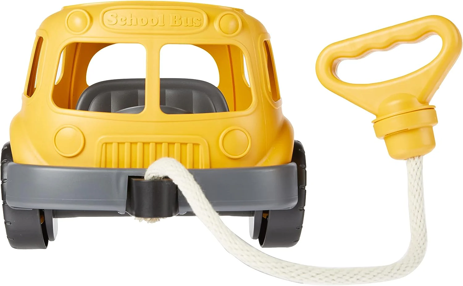 Green Toys Eco-Friendly School Bus Pull Wagon for Toddlers - Image 2