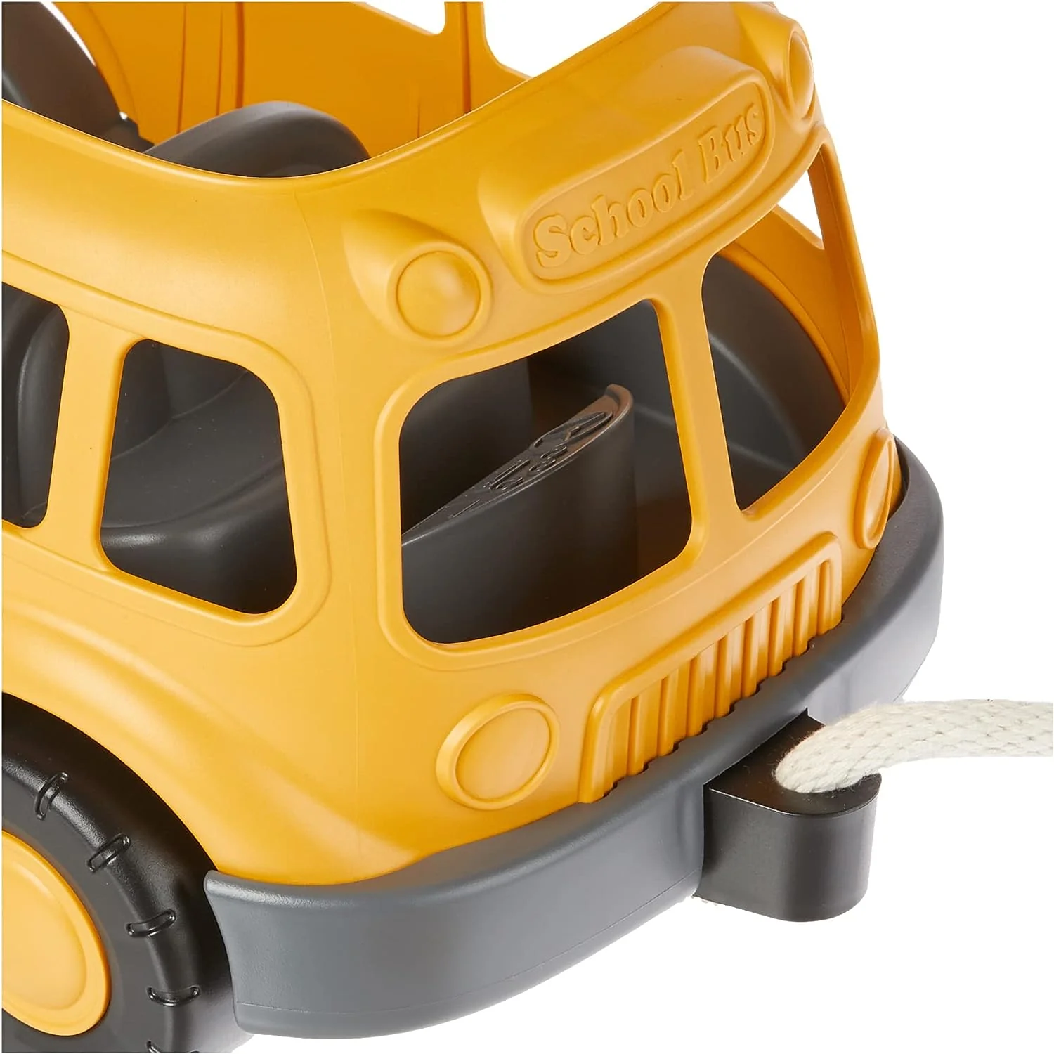 Green Toys Eco-Friendly School Bus Pull Wagon for Toddlers - Image 4