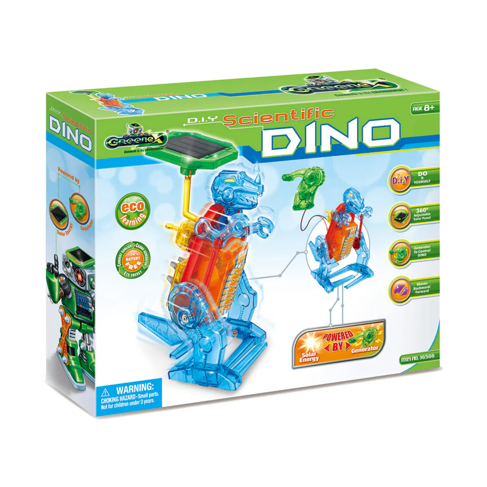 Greenex DIY Scientific Dino Solar-Powered Robotic Kit