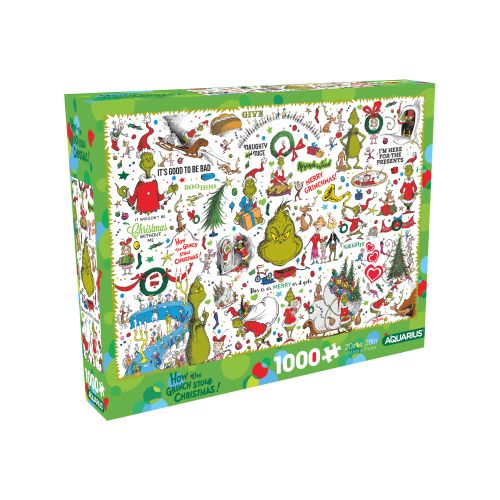 AQUARIUS Grinch Stole Christmas Jigsaw Puzzle - 1000 pc - Image 2