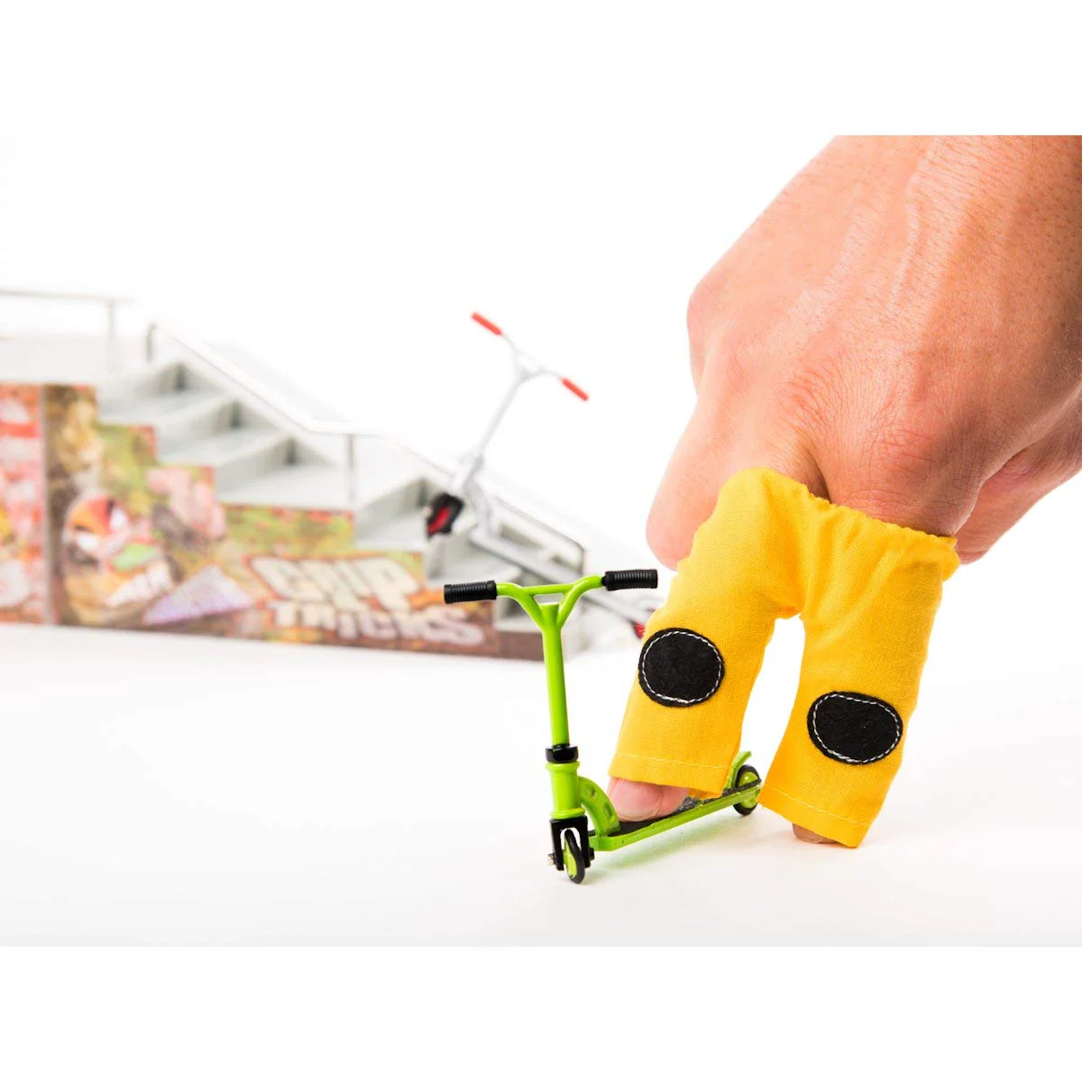 Grip & Tricks Mini Pro Blue Finger Scooter Deluxe Set - Image 2