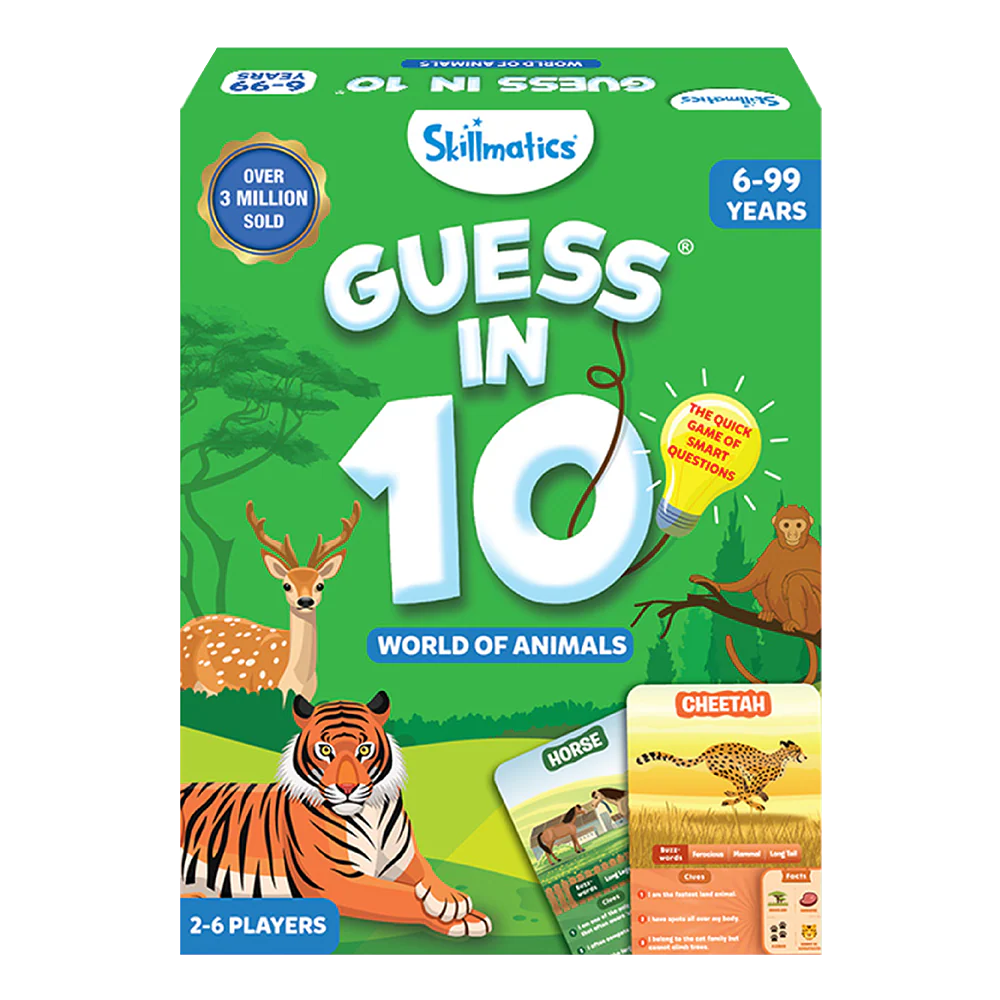 Guess in 10 World of Animals Educational Card Game