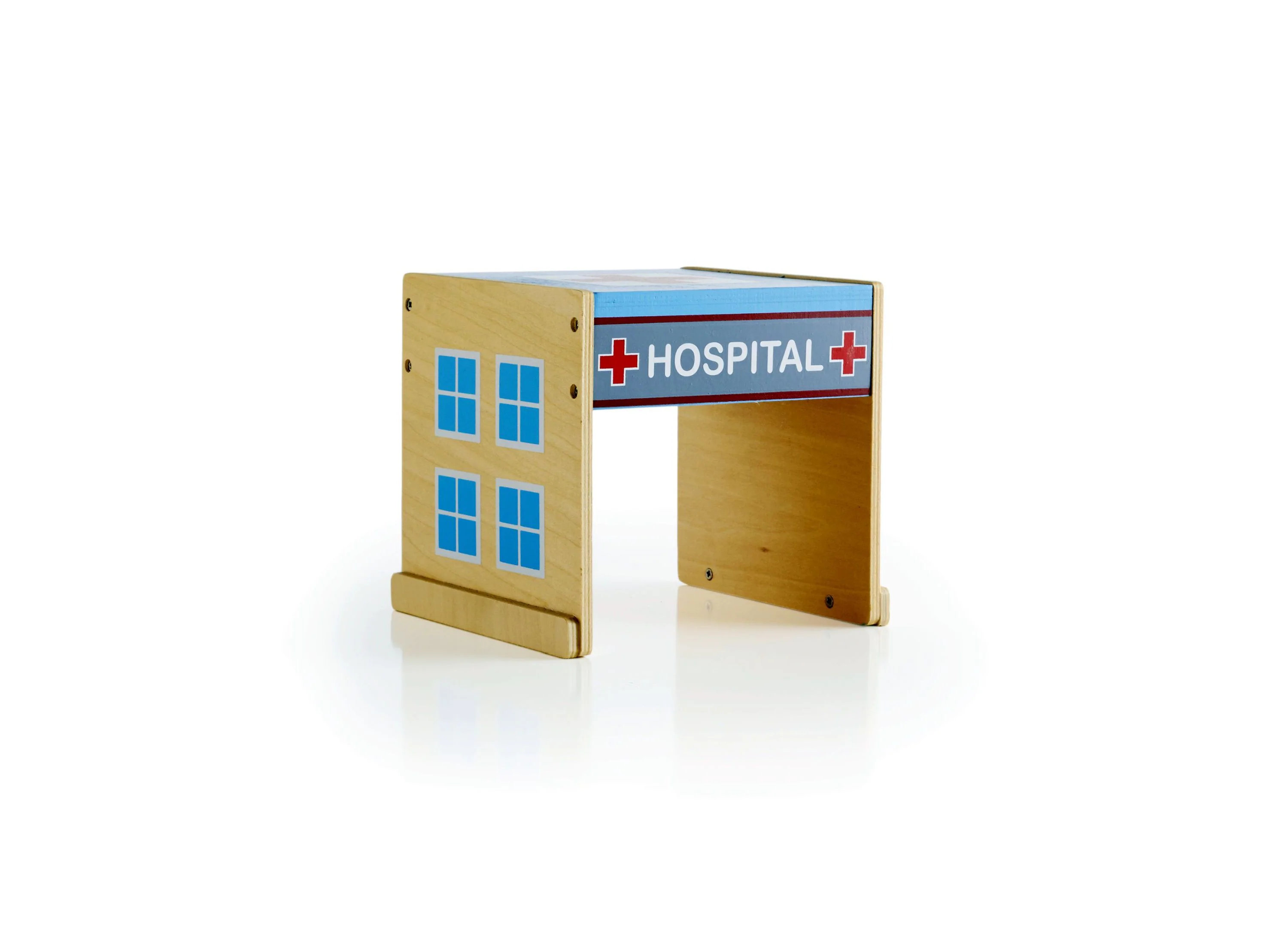 Guidecraft Community Buildings 6-Piece Playset - Plywood - Image 13
