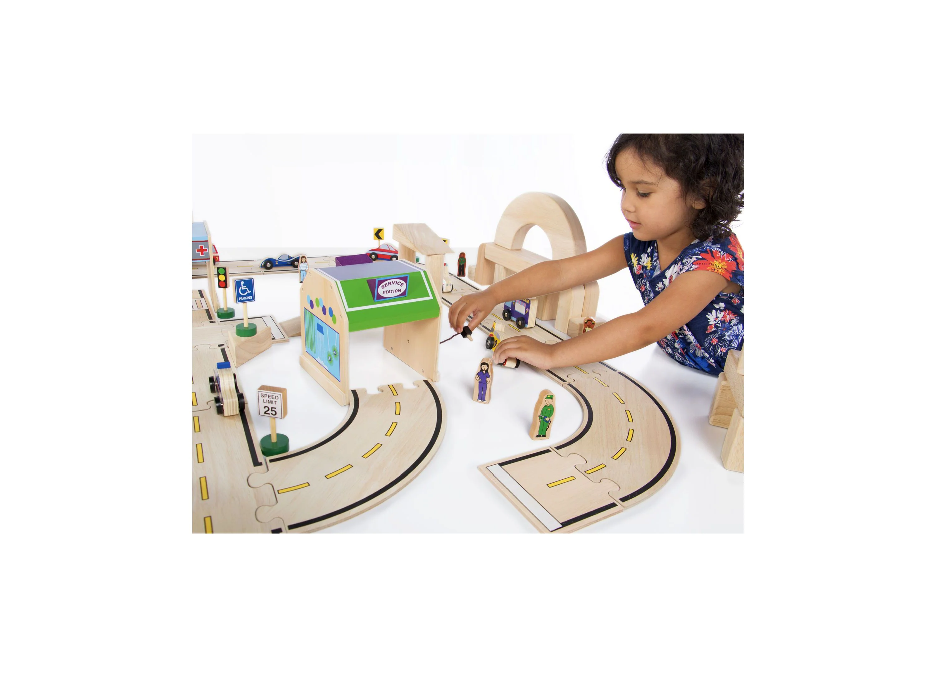 Guidecraft Community Buildings 6-Piece Playset - Plywood - Image 6