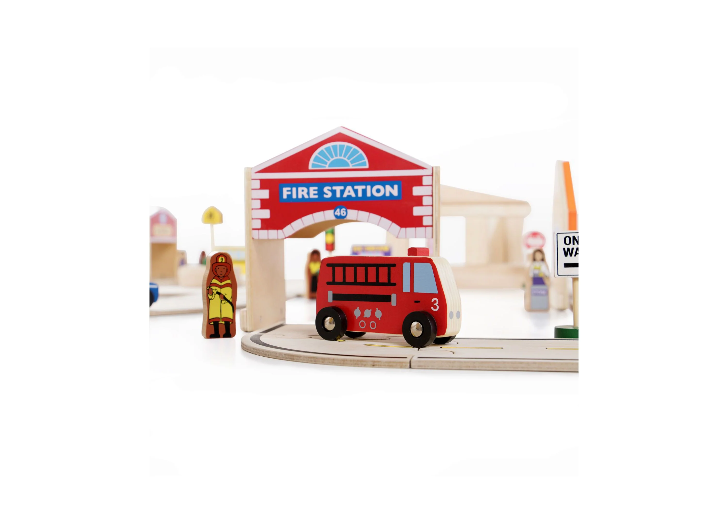 Guidecraft Community Buildings 6-Piece Playset - Plywood - Image 8