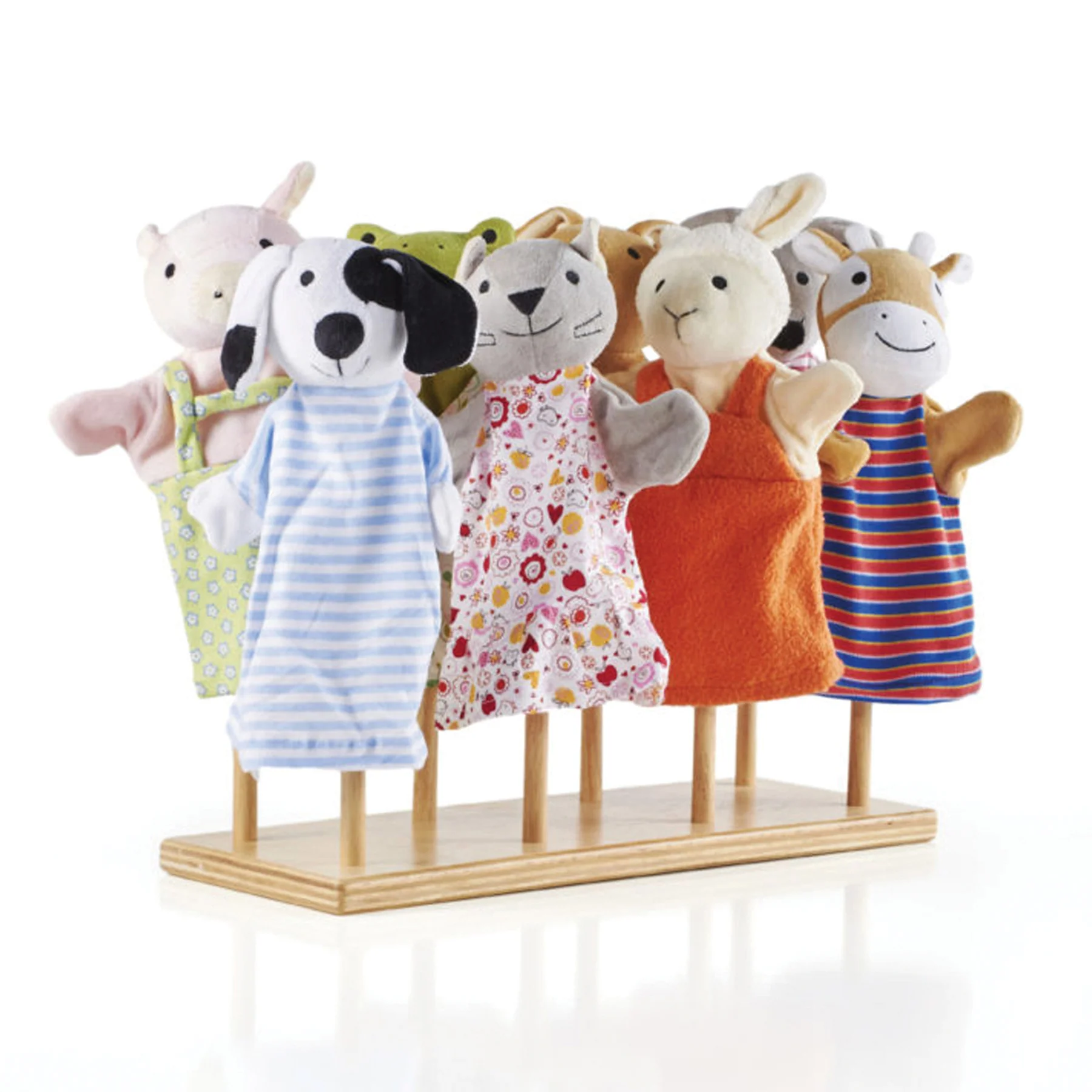 Guidecraft Hardwood Puppet Stand – Puppet Showcase - Image 2