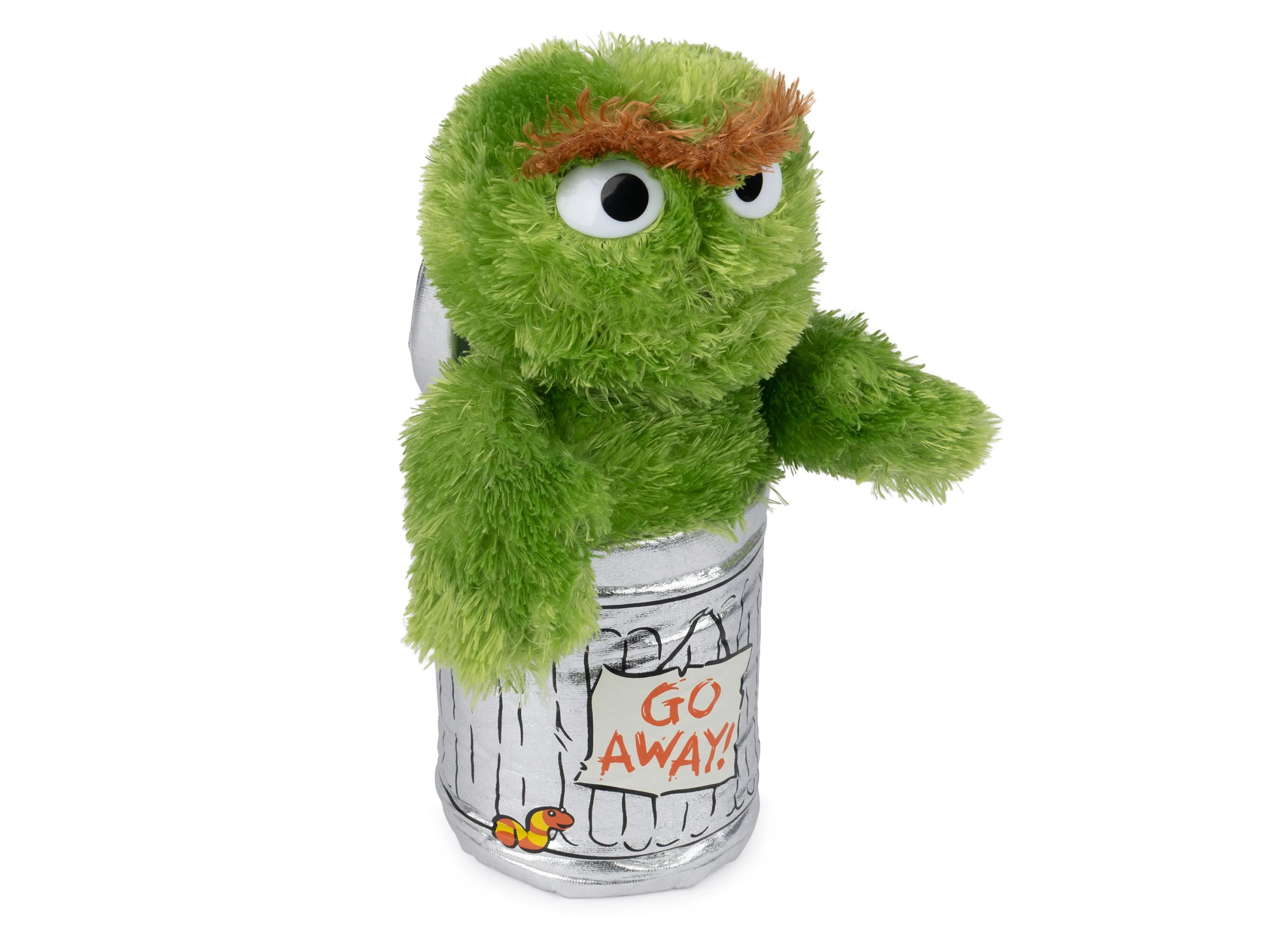 GUND Sesame Street 10 inch Oscar the Grouch Plush with Slimey - Image 2