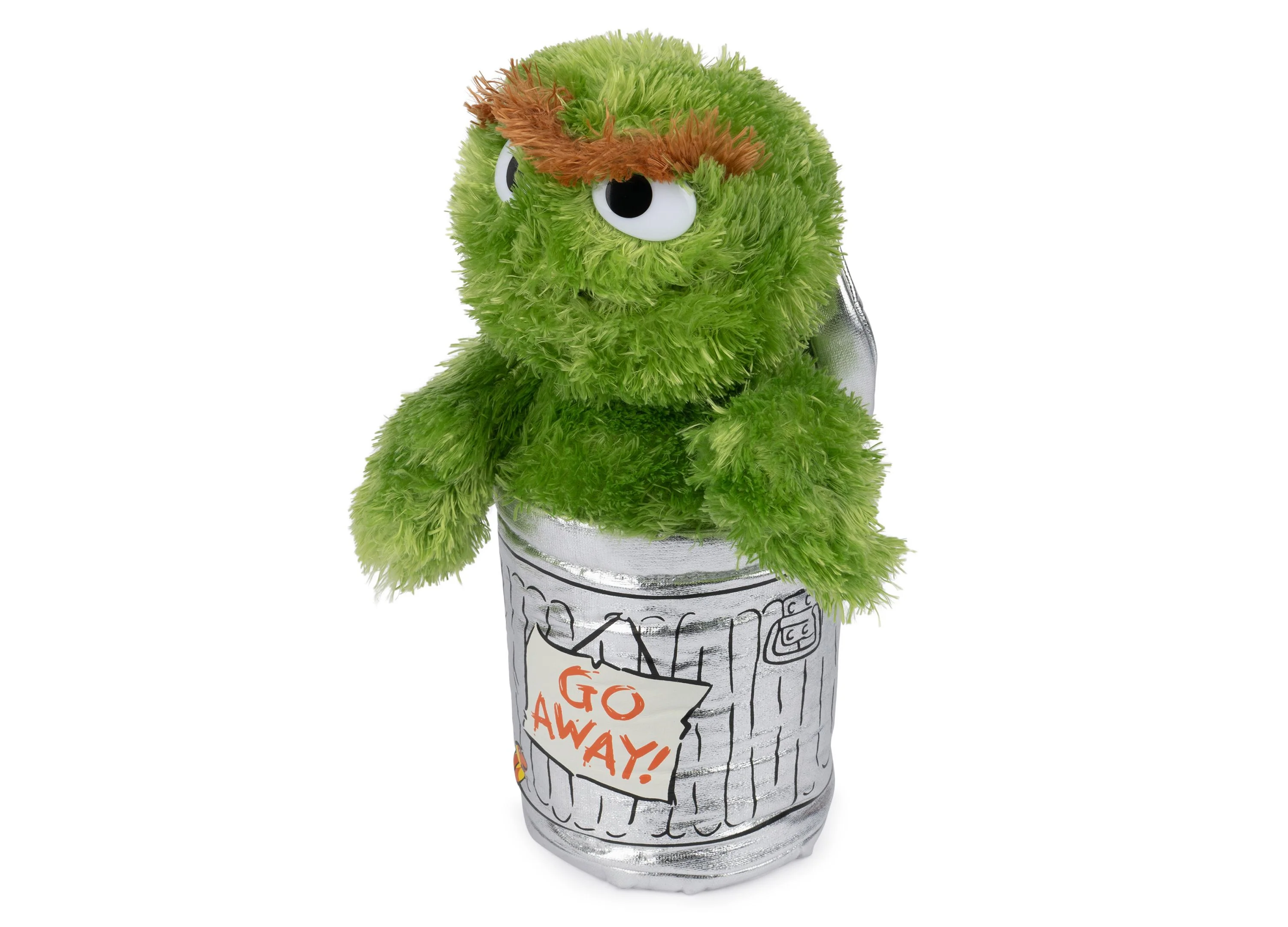 GUND Sesame Street 10 inch Oscar the Grouch Plush with Slimey - Image 4