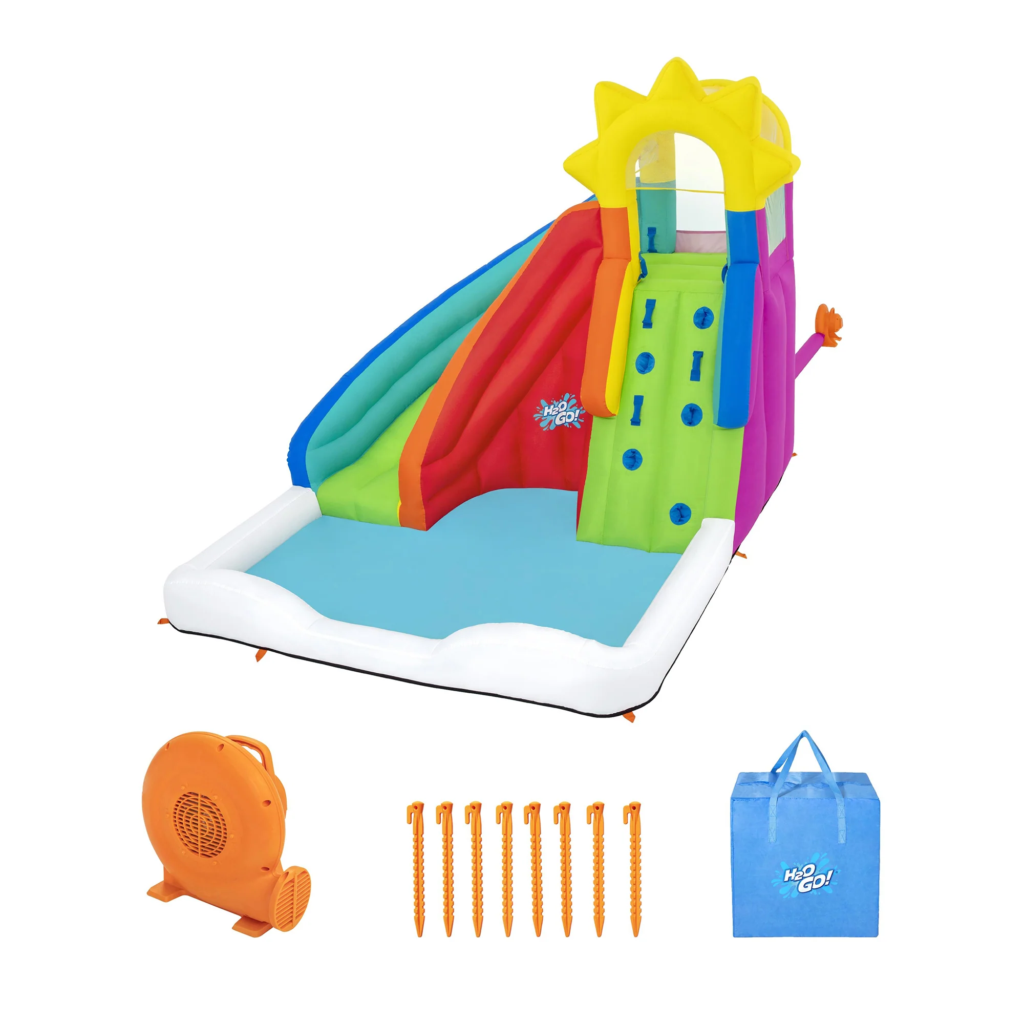 H2OGO! Mega Water Park - Sun Slide - Inflatable Backyard Adventure