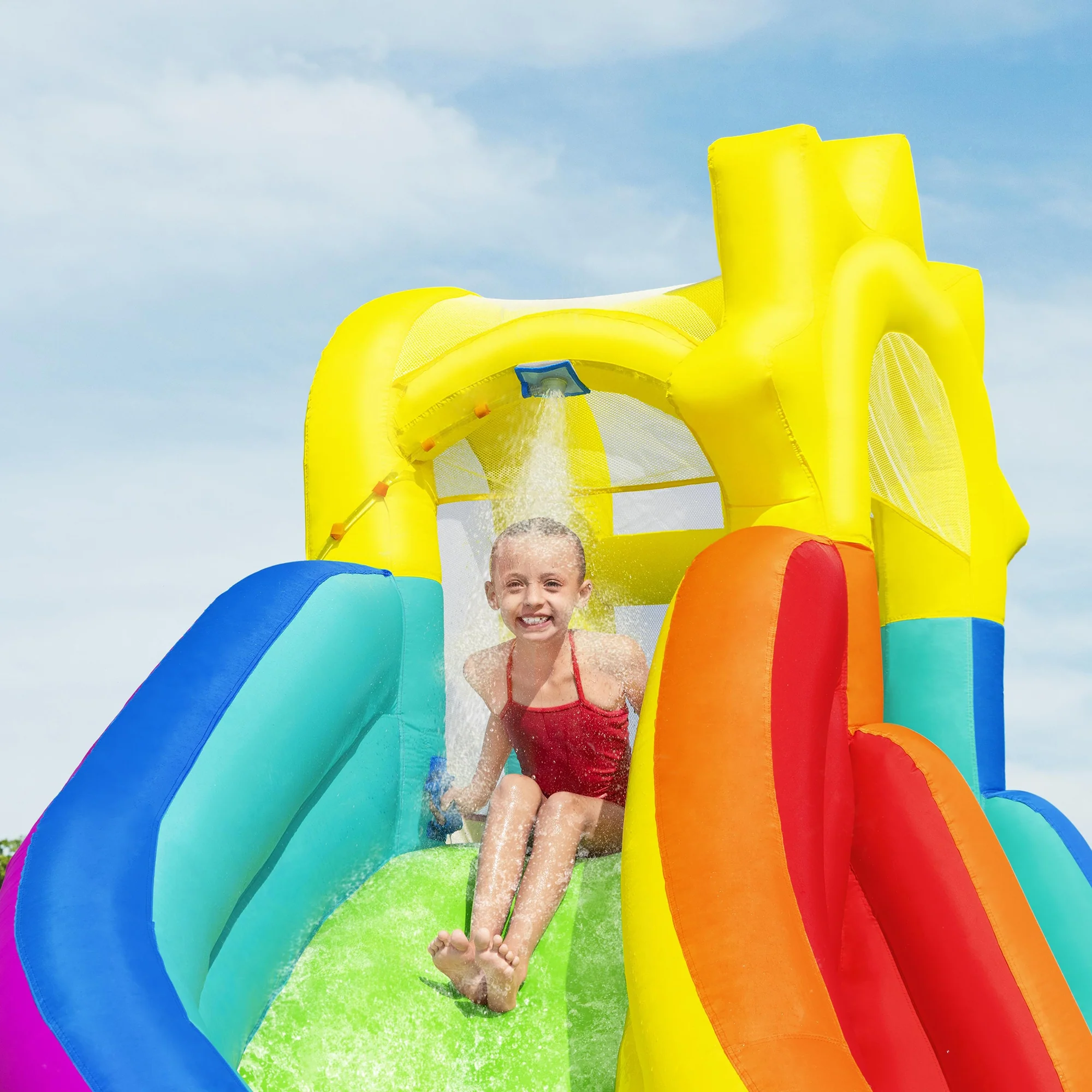 H2OGO! Mega Water Park - Sun Slide - Inflatable Backyard Adventure - Image 4