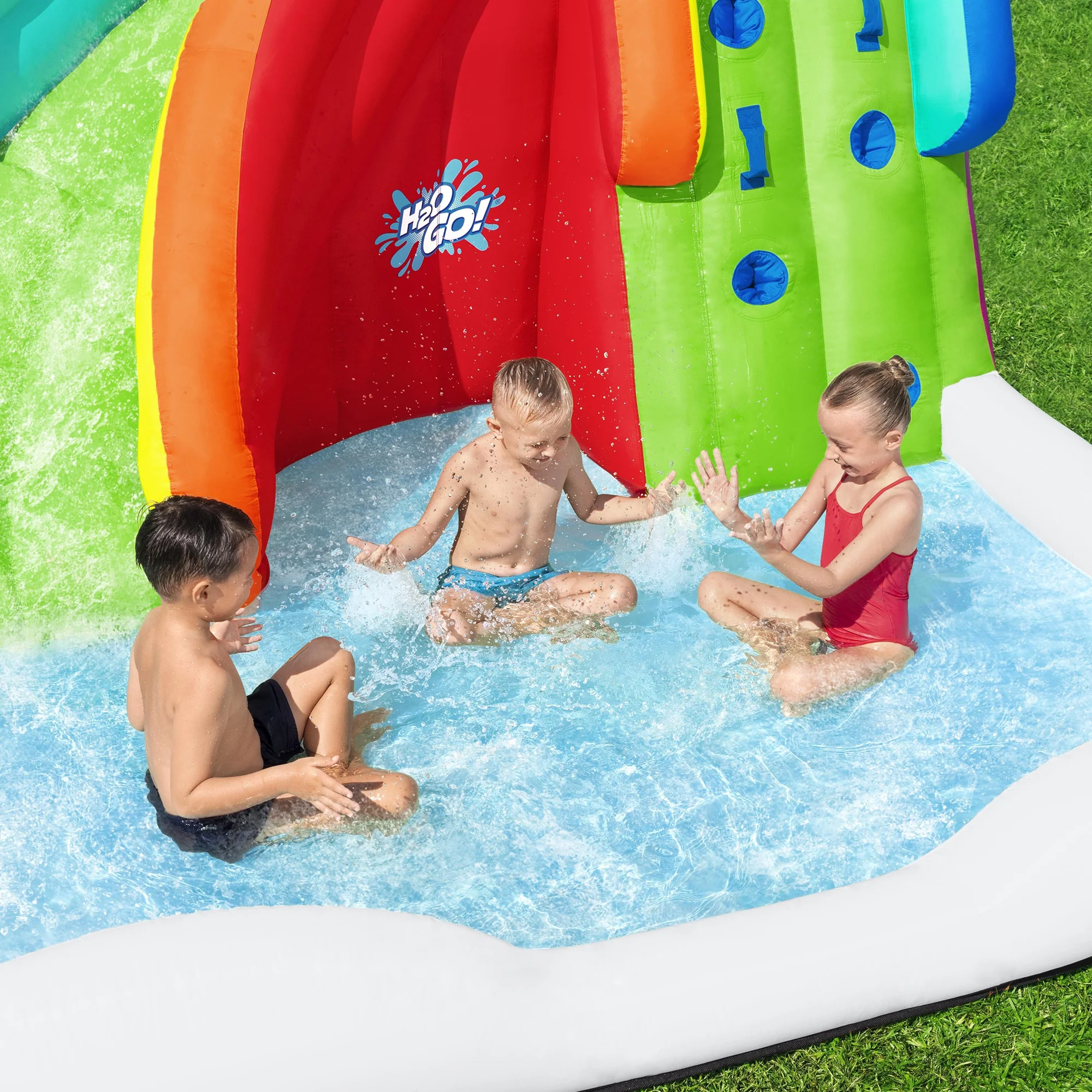 H2OGO! Mega Water Park - Sun Slide - Inflatable Backyard Adventure - Image 5