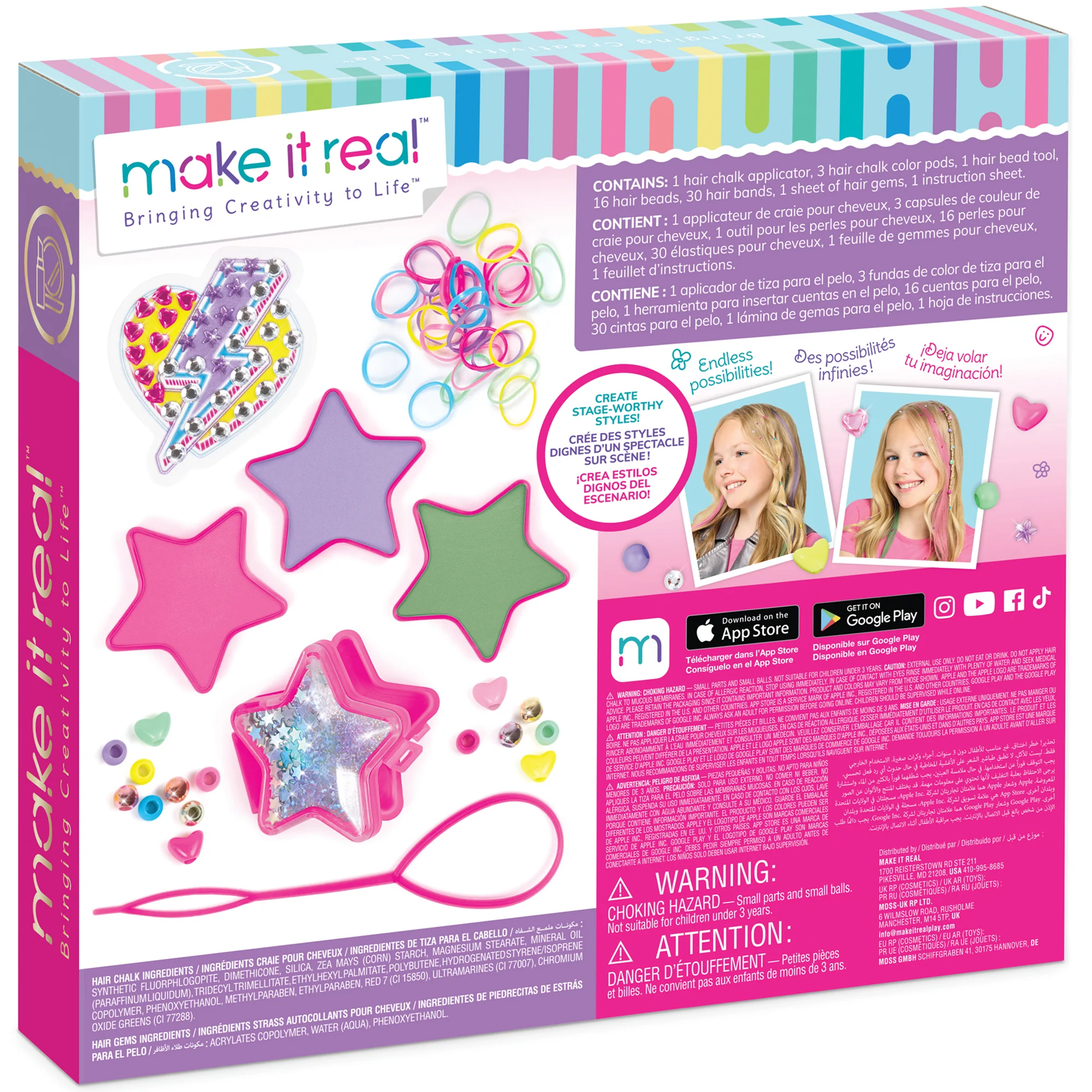Make It Real Star Power Hair Styling Set With Chalk Applicator - Image 3