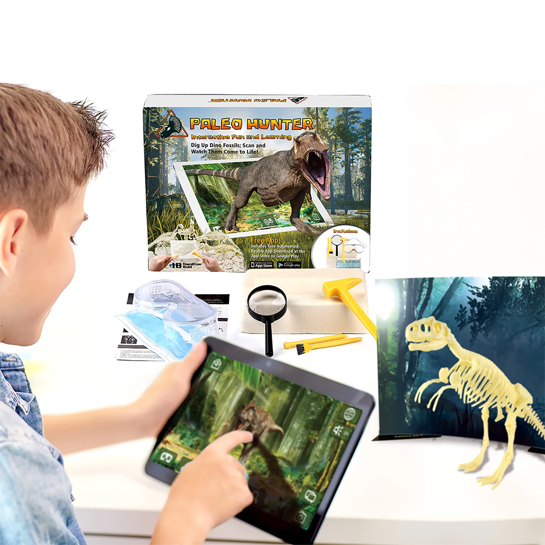 HamiltonBuhl Paleo Hunter Dig Kit - Complete Dinosaur Excavation Set for STEAM Learning - Image 5