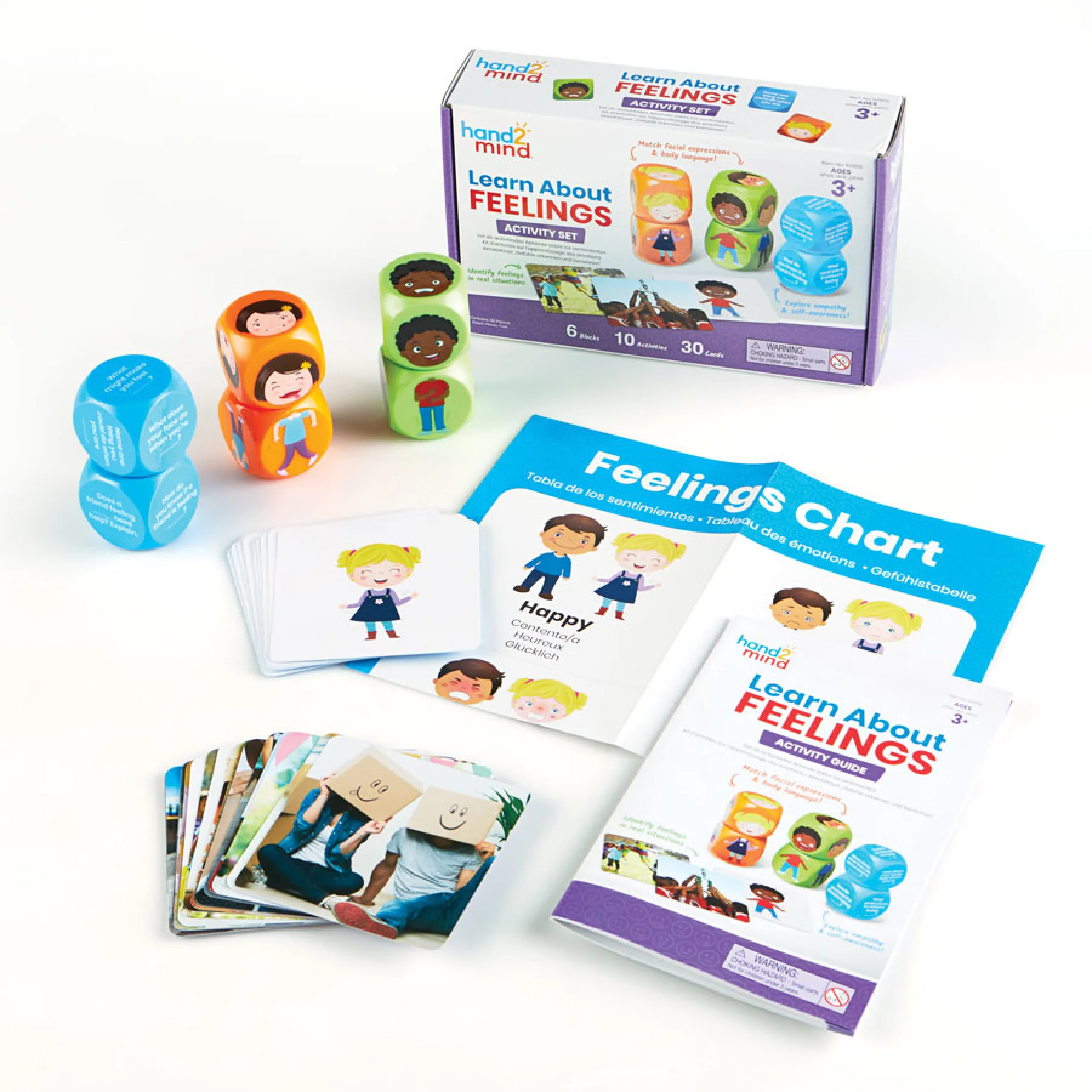 Hand2Mind Learn About Feelings Activity Set - Emotion Exploration for Kids
