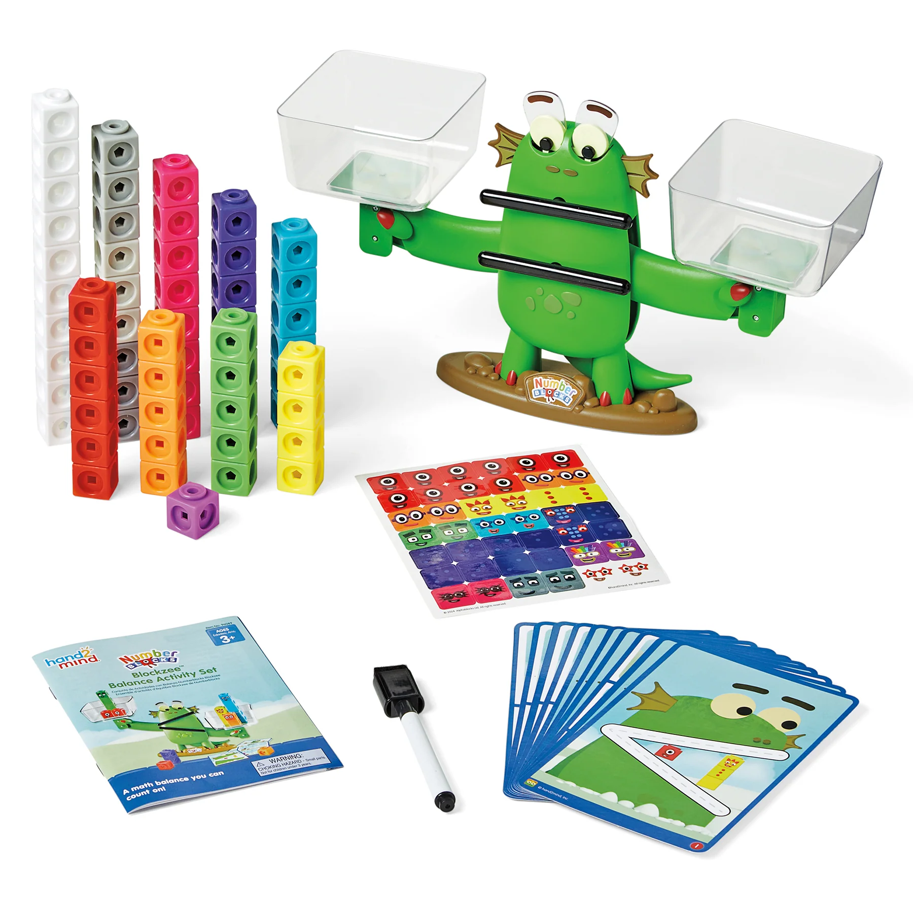 Hand2Mind Numberblocks Blockzilla Balance Activity Set - Educational Math Toy - Image 3