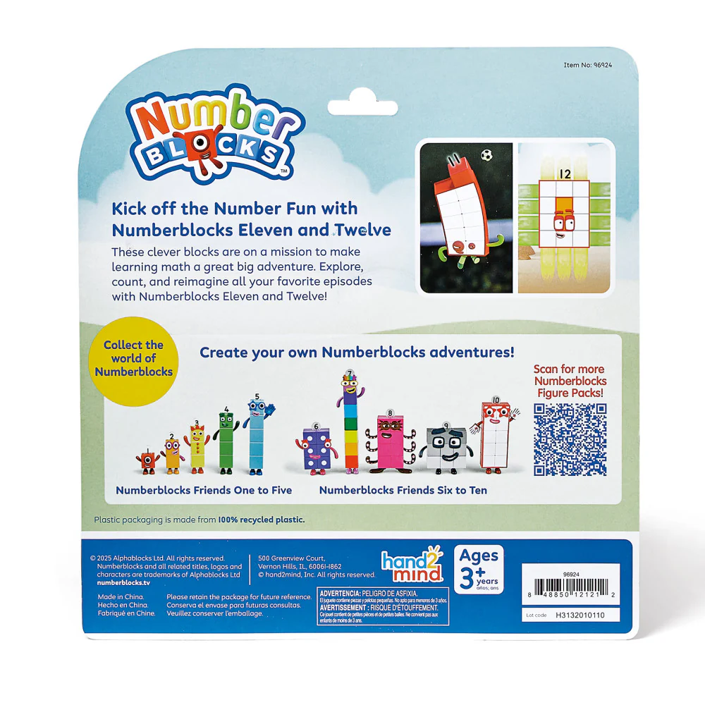 Hand2Mind Numberblocks Friends Eleven and Twelve - Math Learning Figures - Image 2