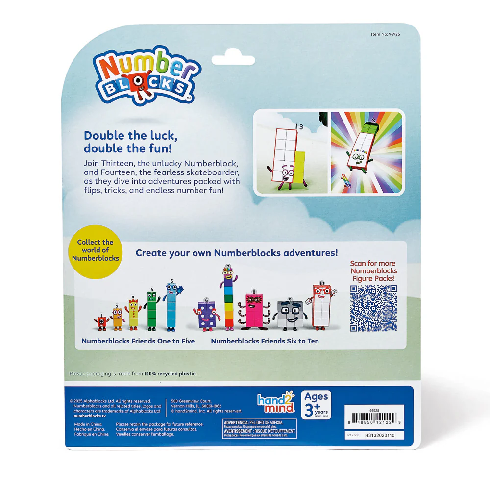 Hand2Mind Numberblocks Friends Thirteen and Fourteen - Math Adventure Pack - Image 2