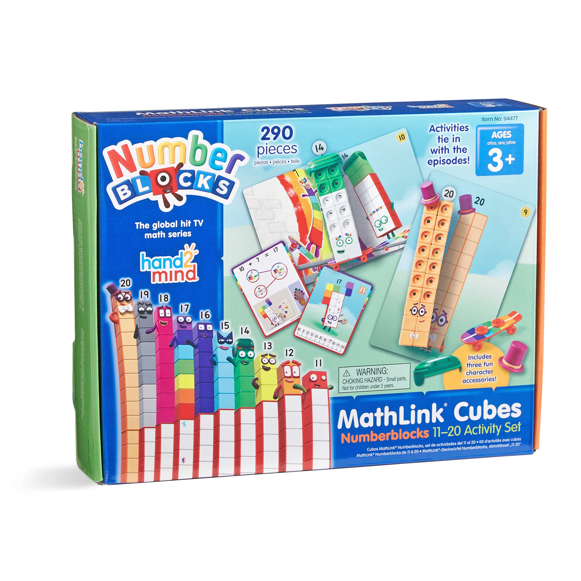 Hand2Mind Numberblocks MathLink Cubes 11-20 Activity Set - Educational Math Toy - Image 3