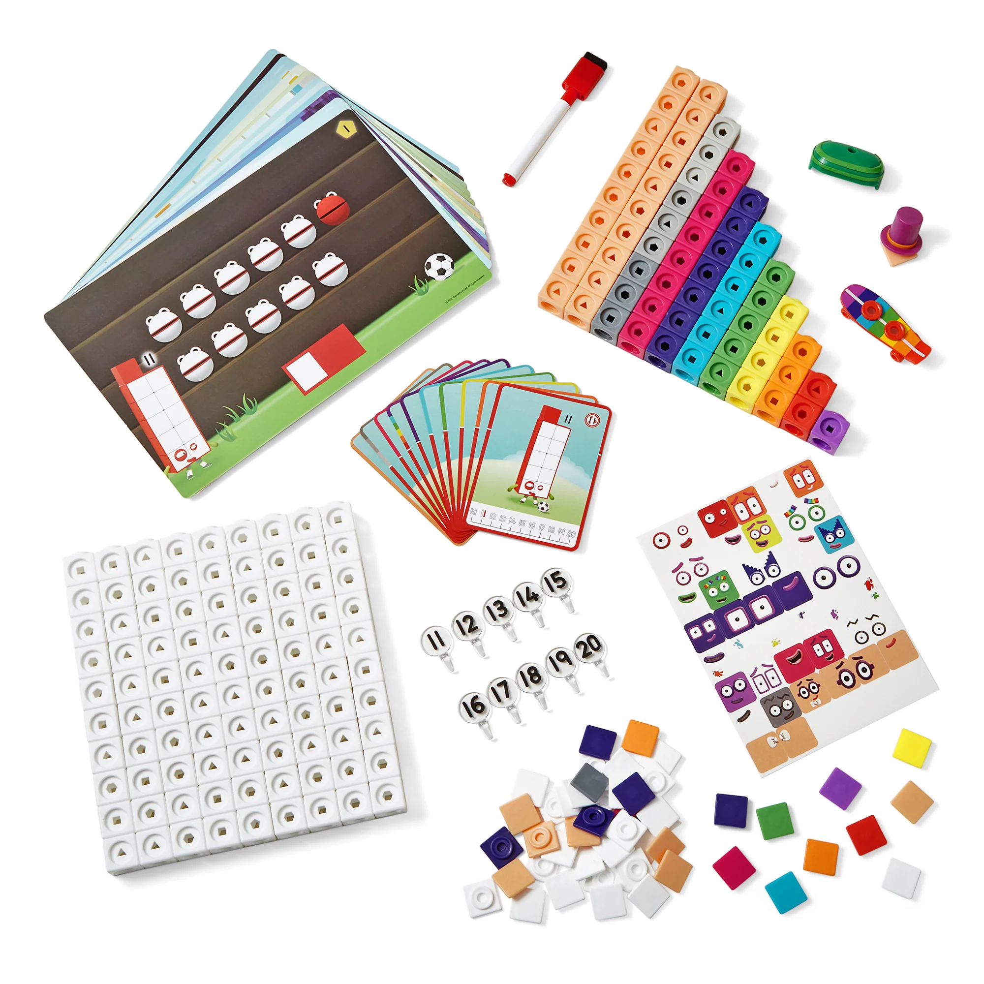 Hand2Mind Numberblocks MathLink Cubes 11-20 Activity Set - Educational Math Toy - Image 4