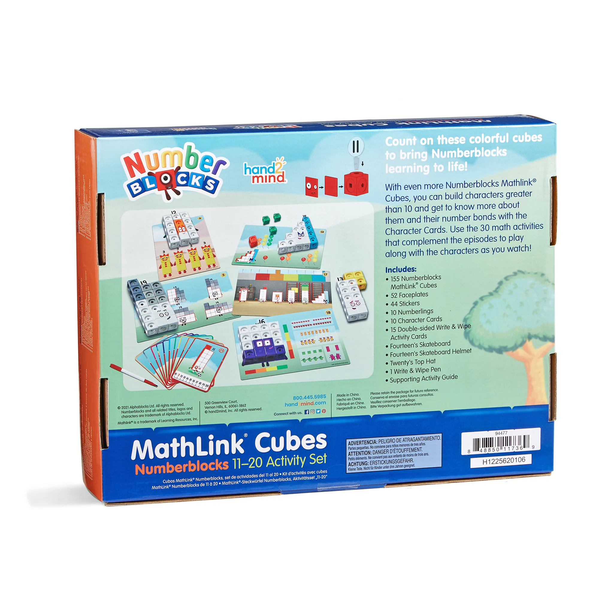 Hand2Mind Numberblocks MathLink Cubes 11-20 Activity Set - Educational Math Toy - Image 5
