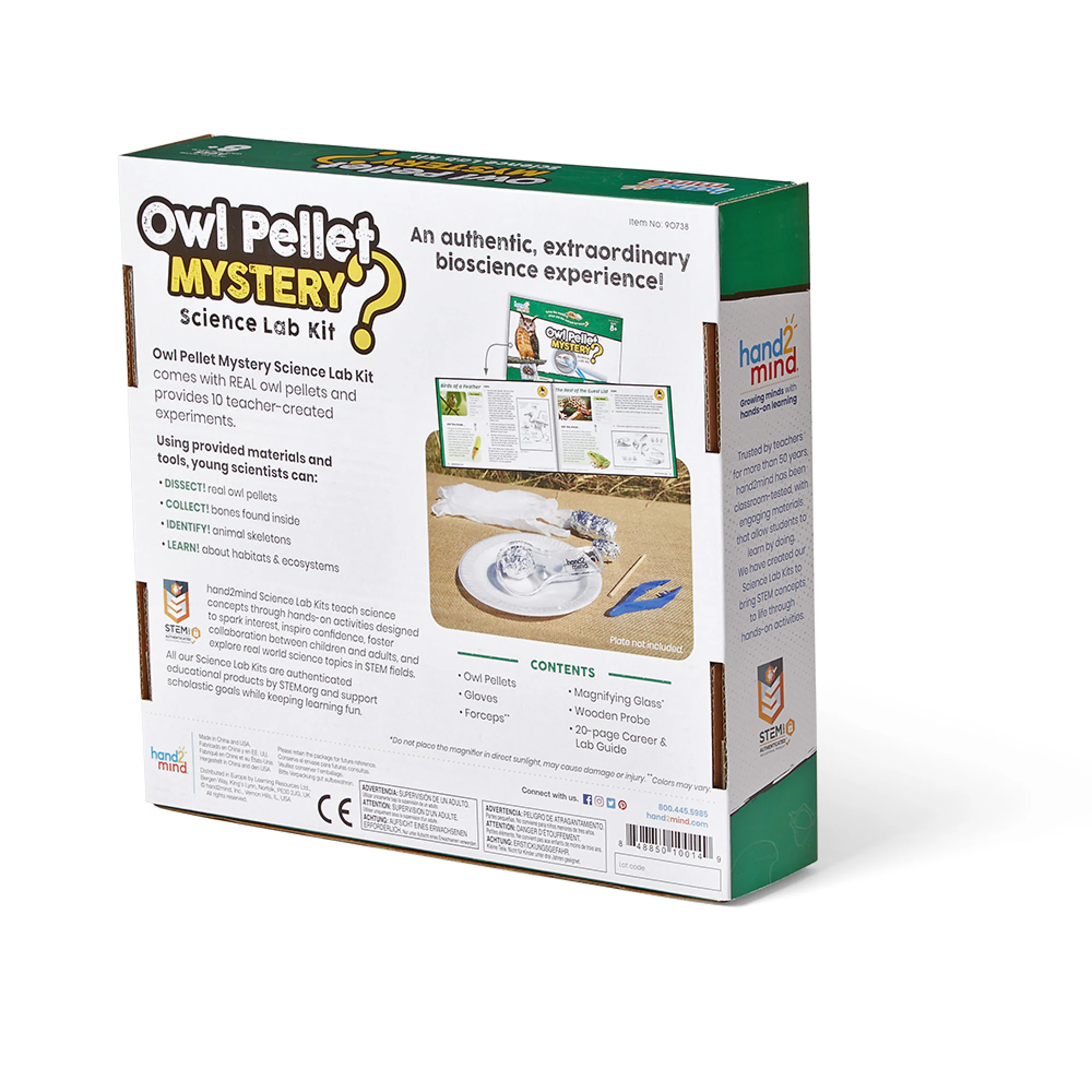 Hand2Mind Owl Pellet Mystery Science Lab Kit - Image 4
