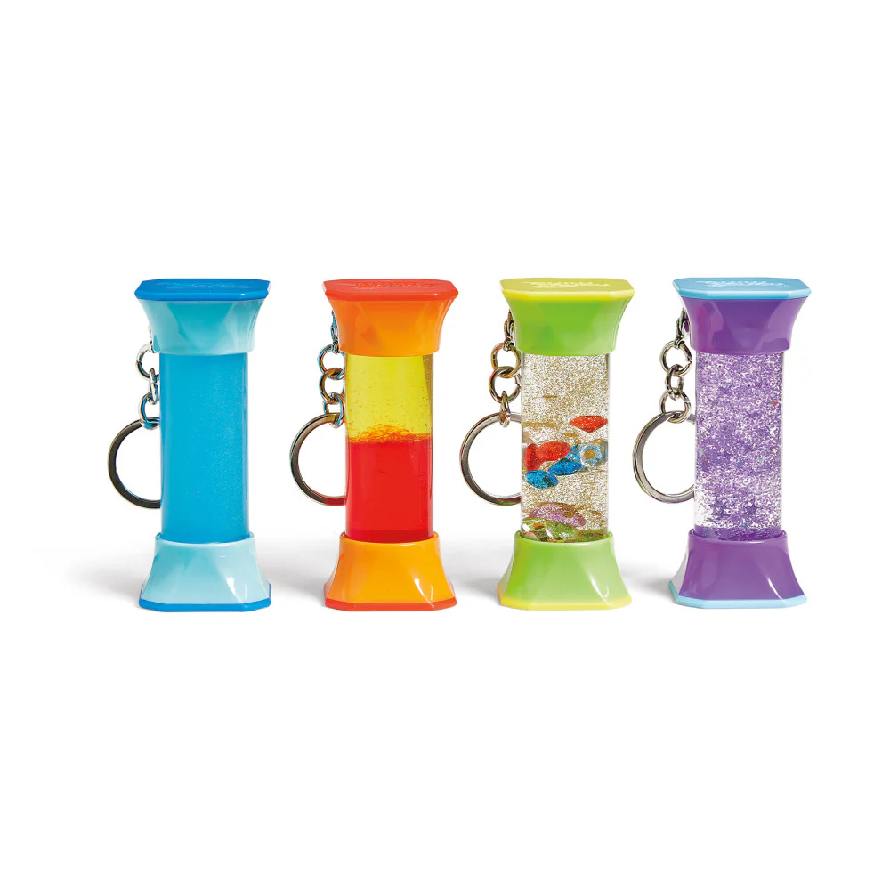 Hand2Mind Soothing Swirlers - Sensory Tube Keychain Set - Multi-Color - Image 6