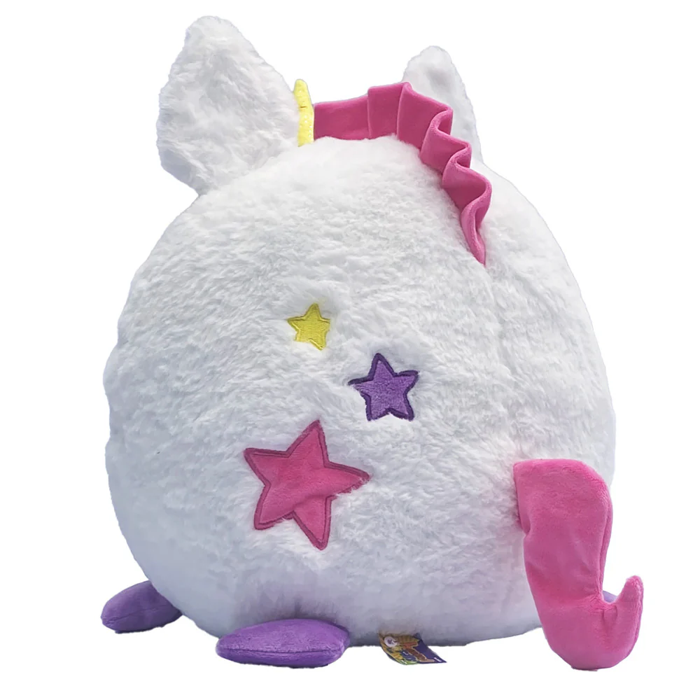 Hangry Petz Luna Unicorn 12 inch Talking Plush - White-Pink-Purple - Image 3