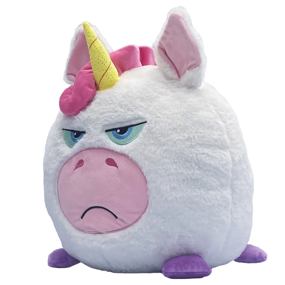 Hangry Petz Luna Unicorn 12 inch Talking Plush - White-Pink-Purple - Image 4