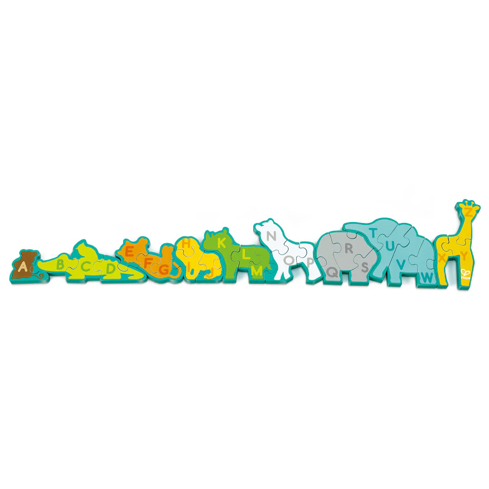 Hape Alphabet Animal Parade 26-Piece Wooden Puzzle - Image 5