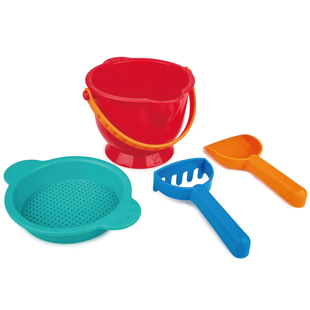 Hape Beach Basics - 4-Piece Sand Playset with Tools - Image 7