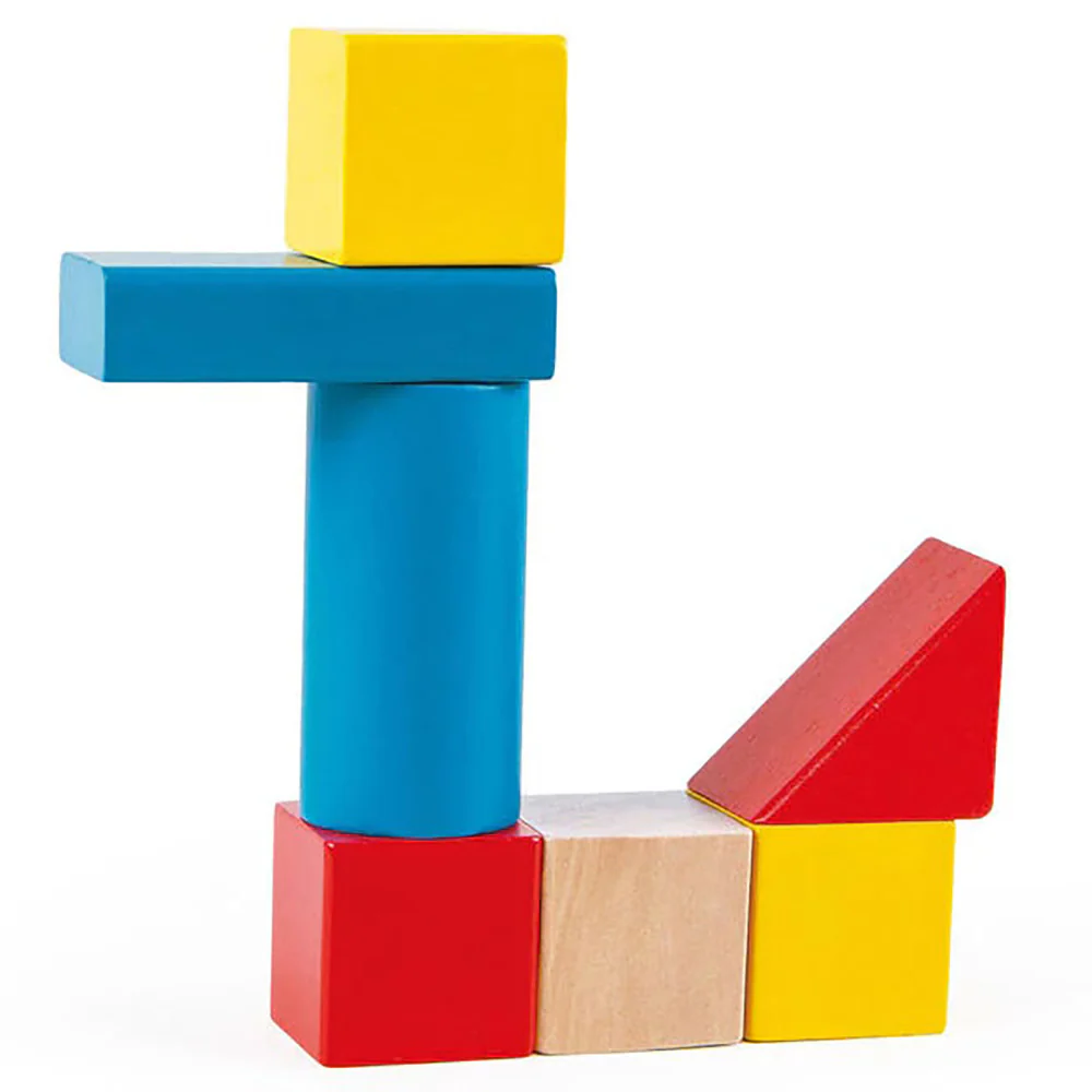 Hape Build Up & Away 100-Piece Colorful Wooden Block Set - Image 8