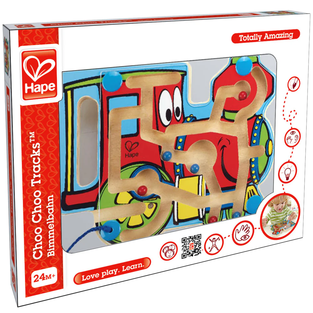 Hape Choo Choo Tracks - Wooden Magnetic Wand Bead Maze - Image 2