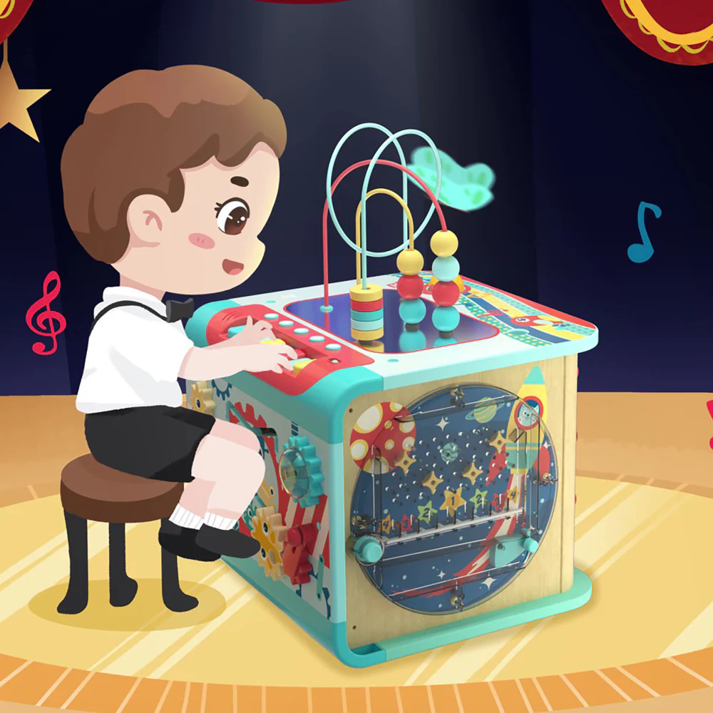 Hape Explore & Learn Magic Cube - Interactive Learning Toy with 5 Themed Modes - Image 8